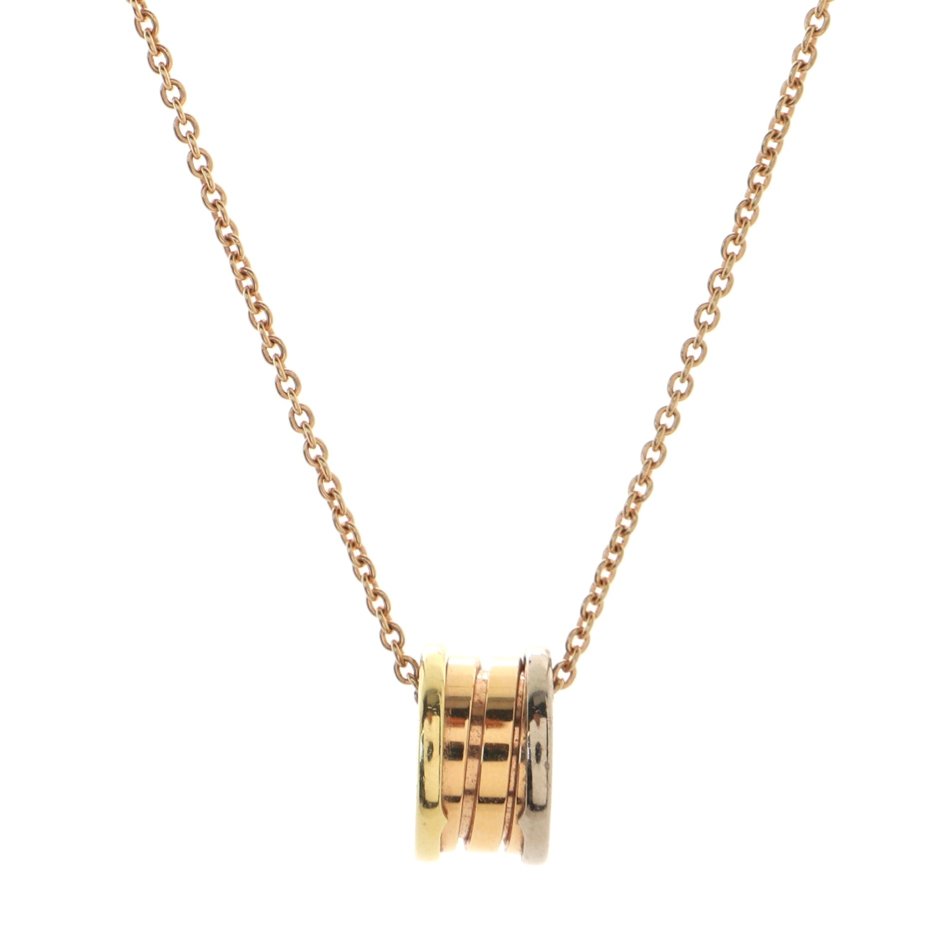 B.Zero1 Pendant Necklace 18K Tricolor Gold