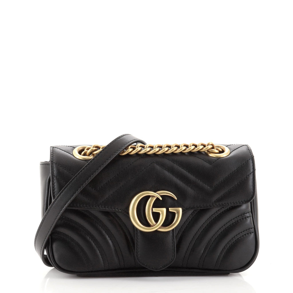 GG Marmont Flap Bag Matelasse Leather Mini