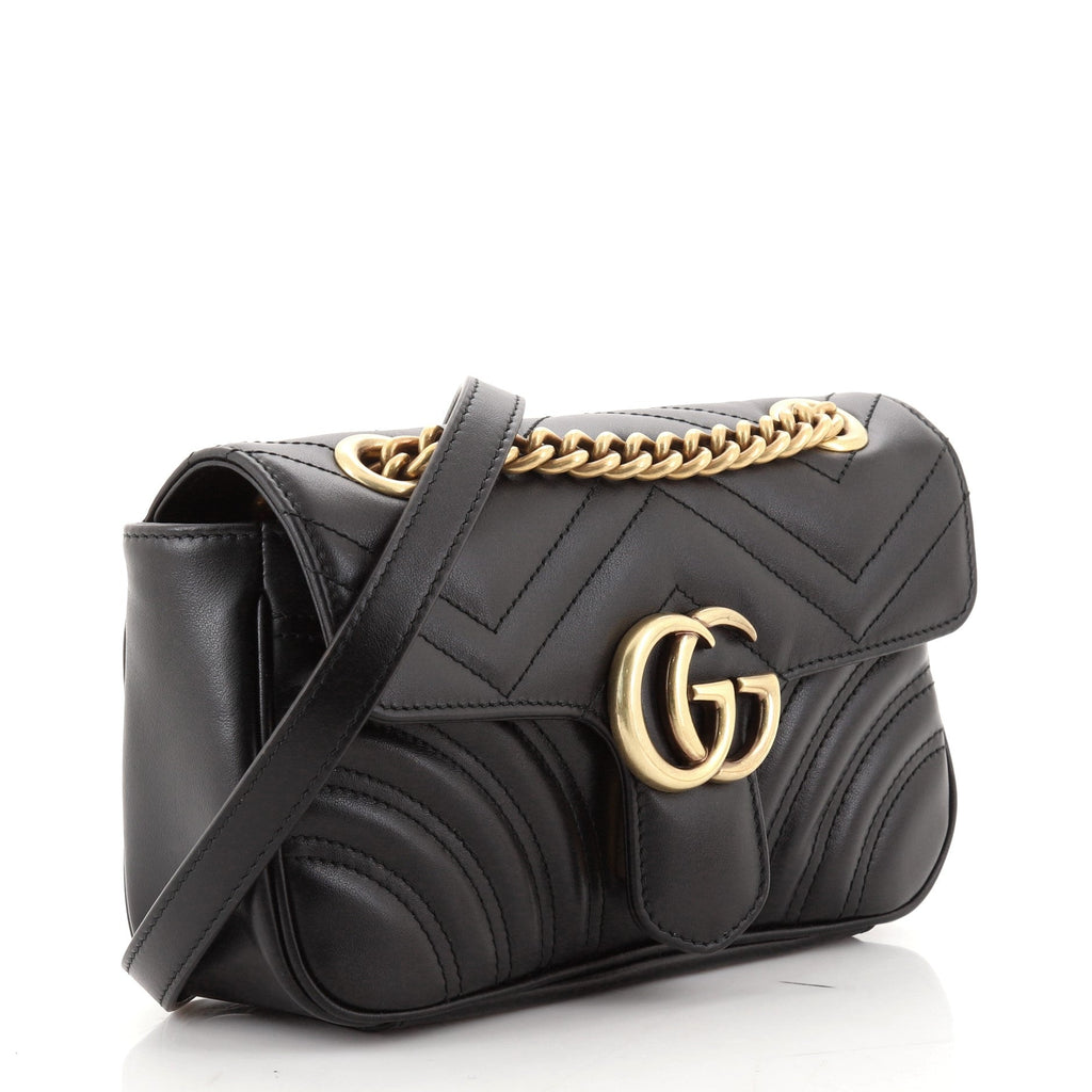 GG Marmont Flap Bag Matelasse Leather Mini