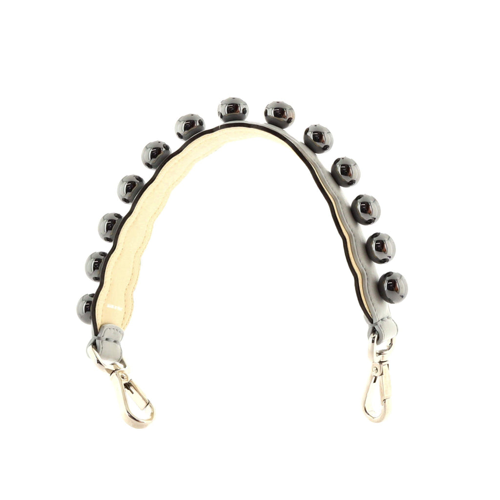 Mini Strap You Short Shoulder Strap Pearl Embellished Leather
