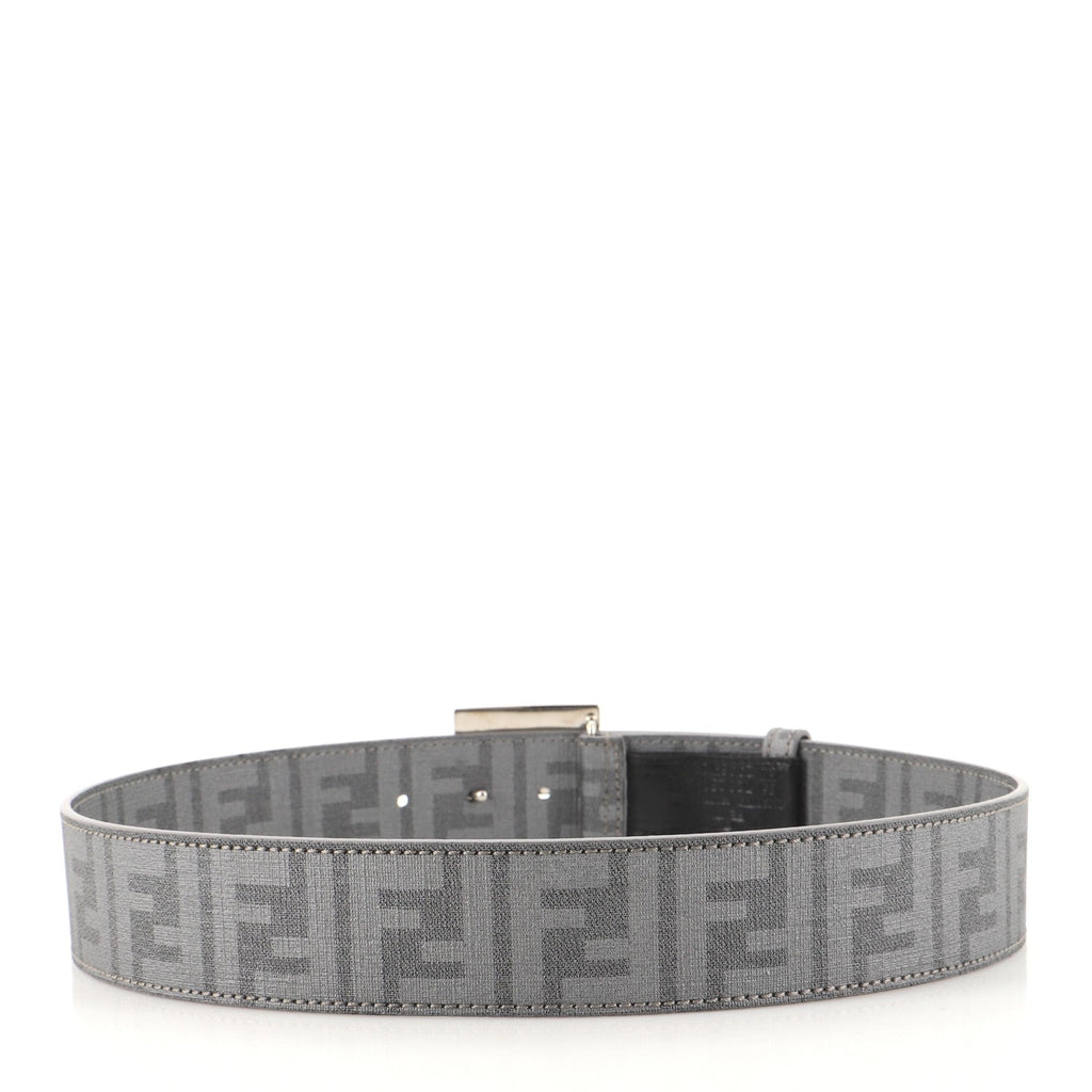 FF Buckle Belt Zucca Coated Canvas Wide 85