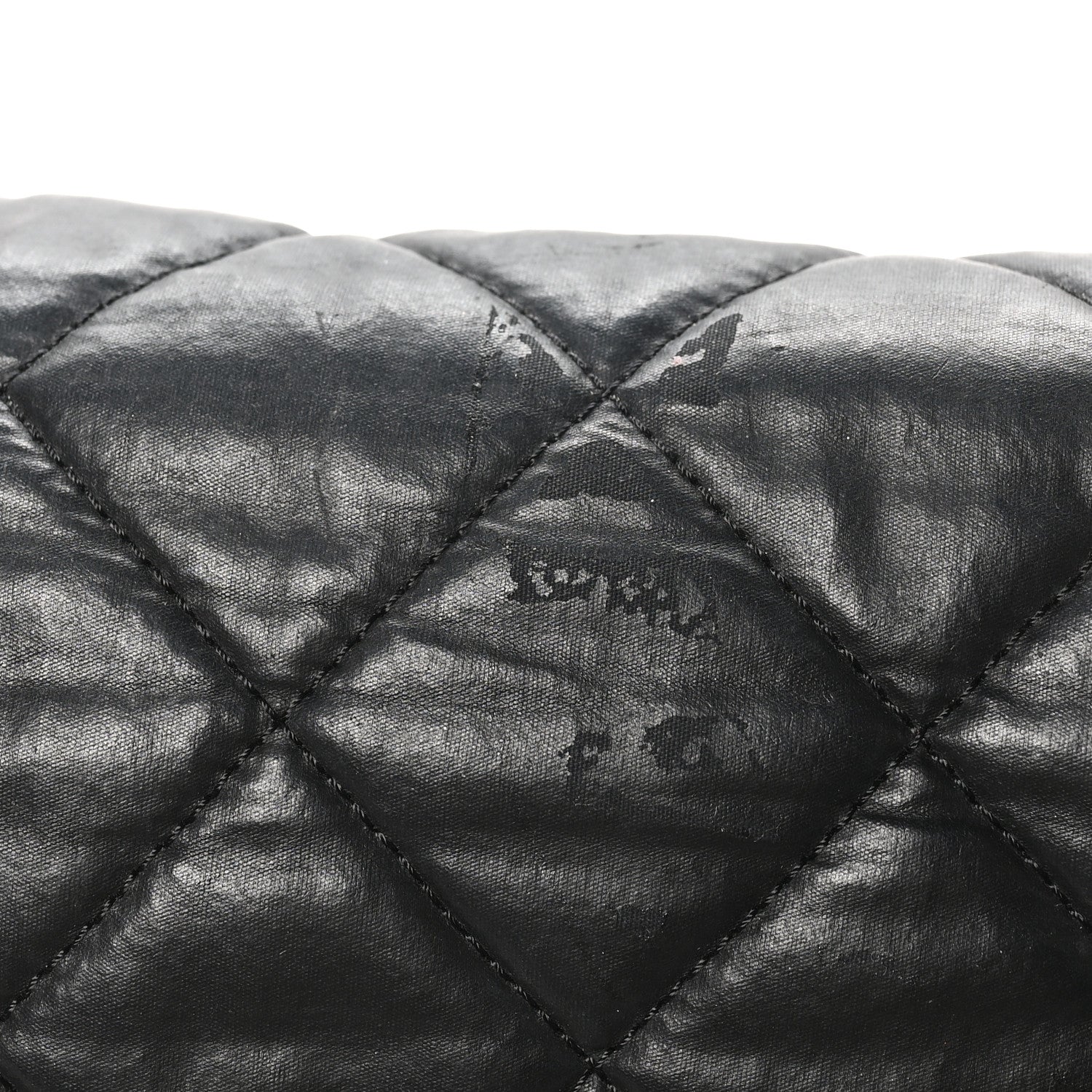 Nylon Quilted XL Coco Cocoon Messenger Black