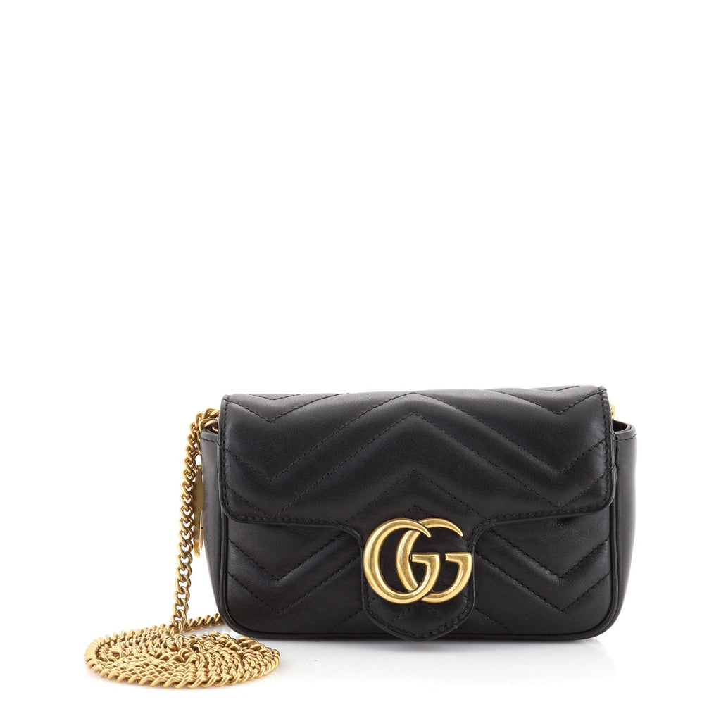 GG Marmont Flap Bag Matelasse Leather Super Mini