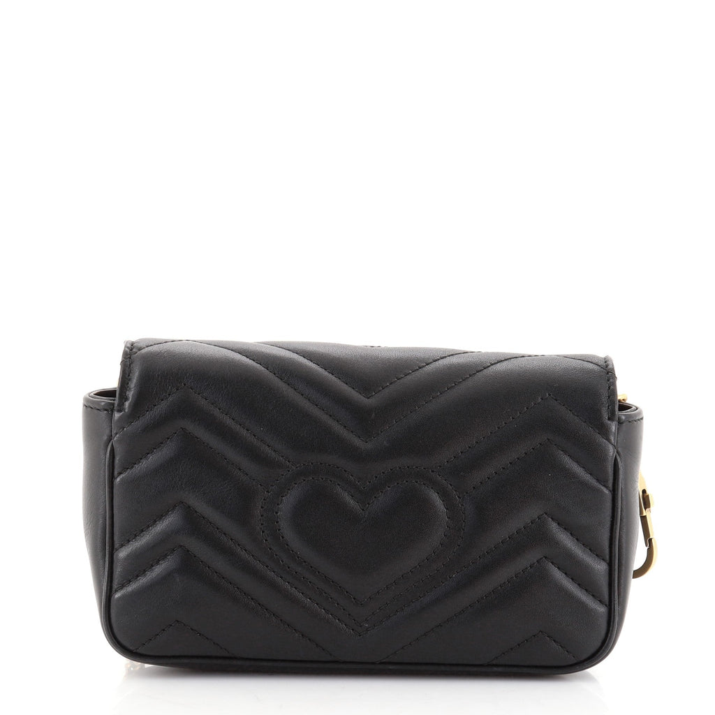 GG Marmont Flap Bag Matelasse Leather Super Mini