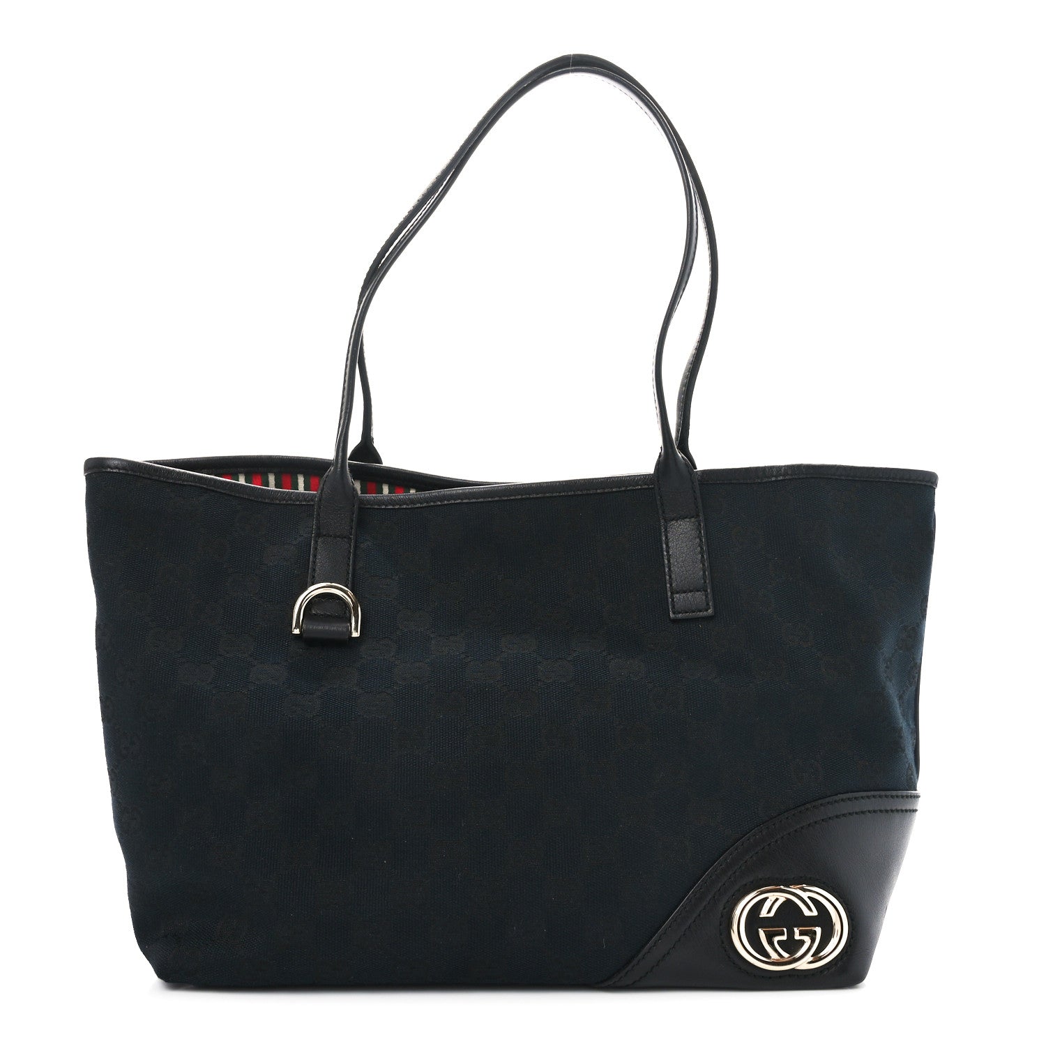 Monogram Medium New Britt Tote Black
