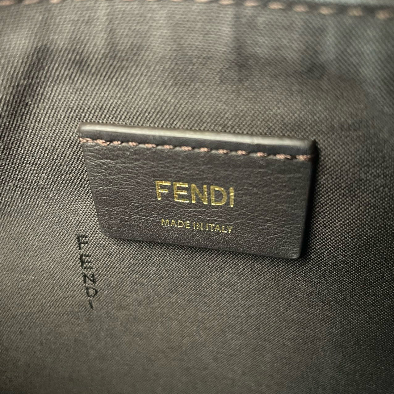 Fendi Graphy Small Brown FF Jacquard Fabric Bag