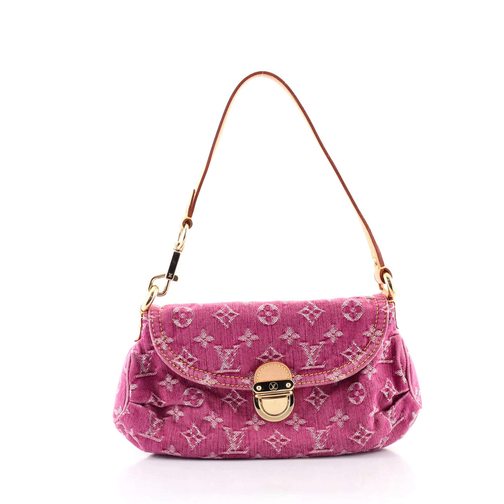 Pleaty Handbag Denim Mini