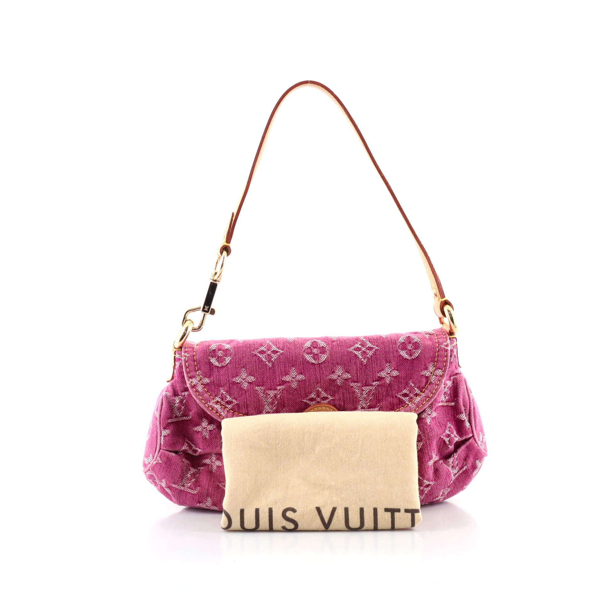Pleaty Handbag Denim Mini