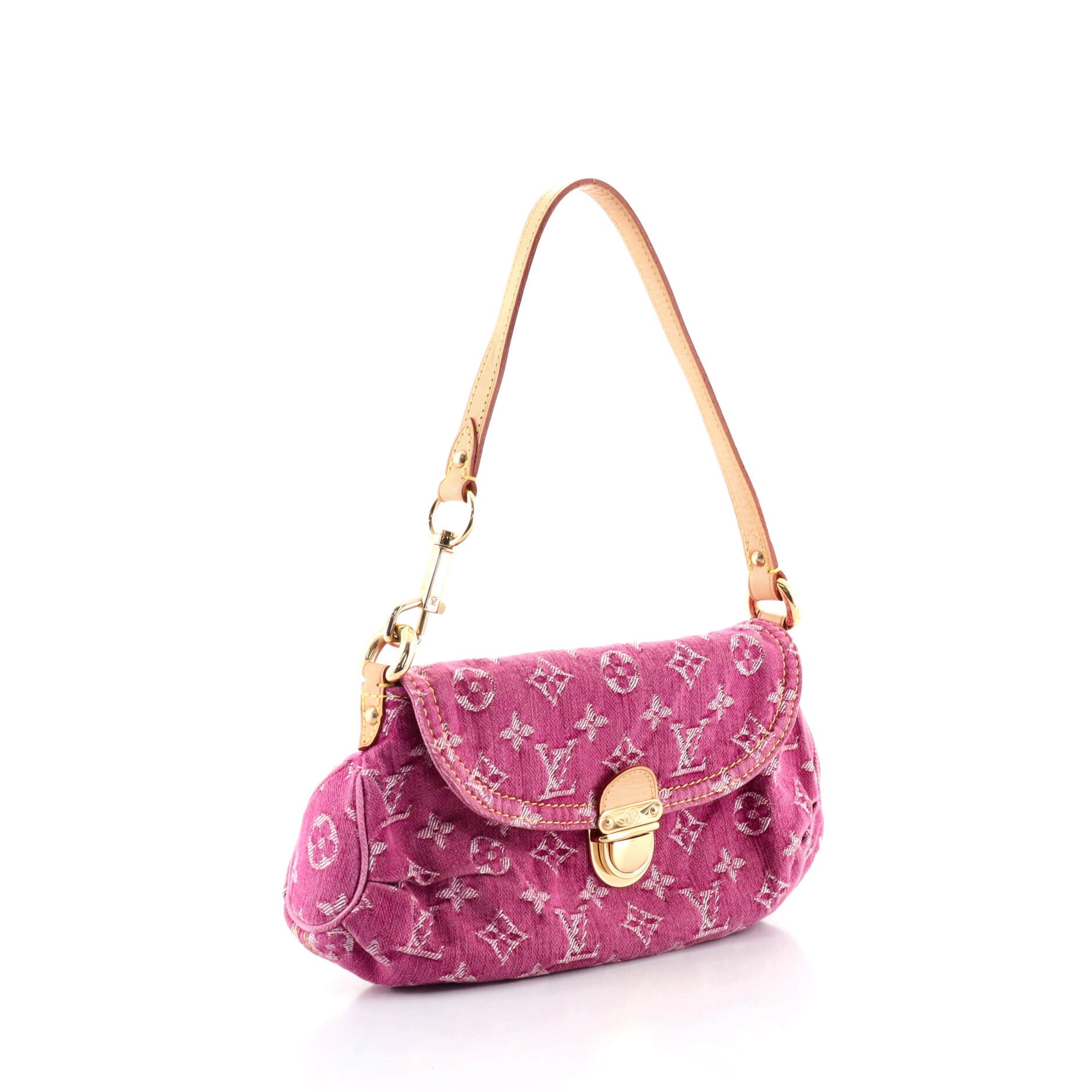 Pleaty Handbag Denim Mini