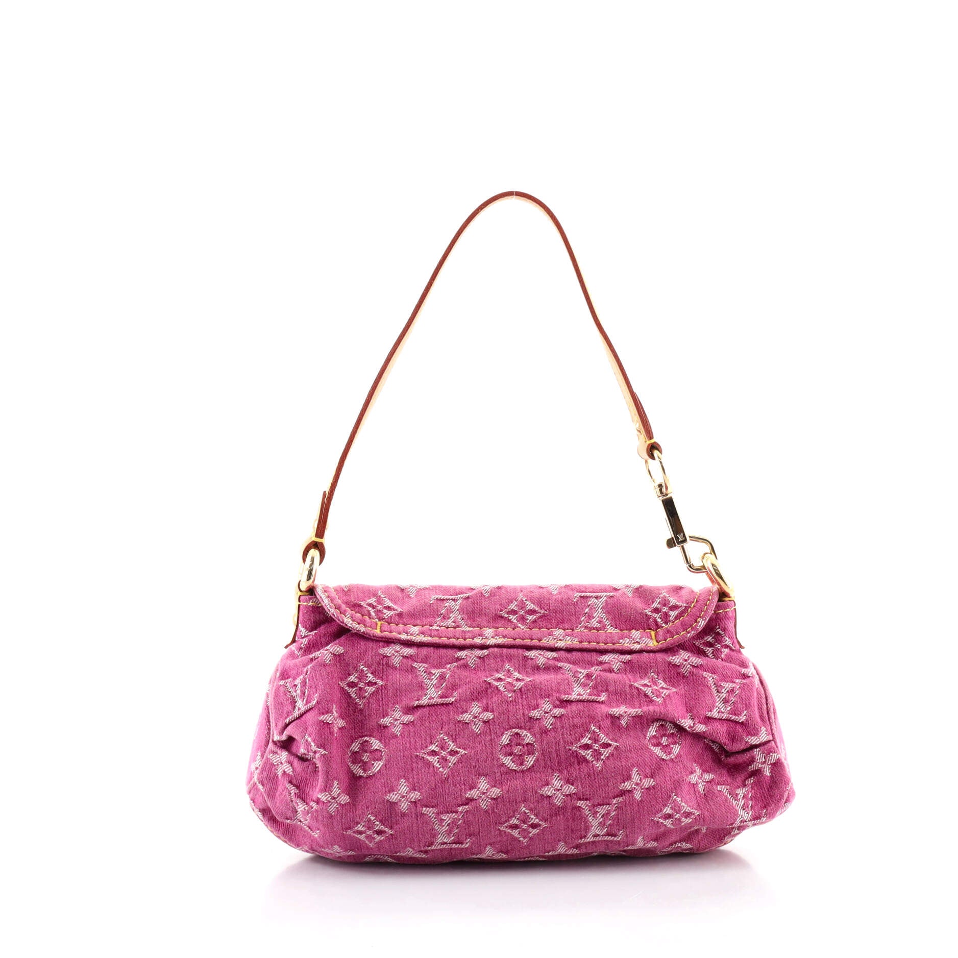 Pleaty Handbag Denim Mini