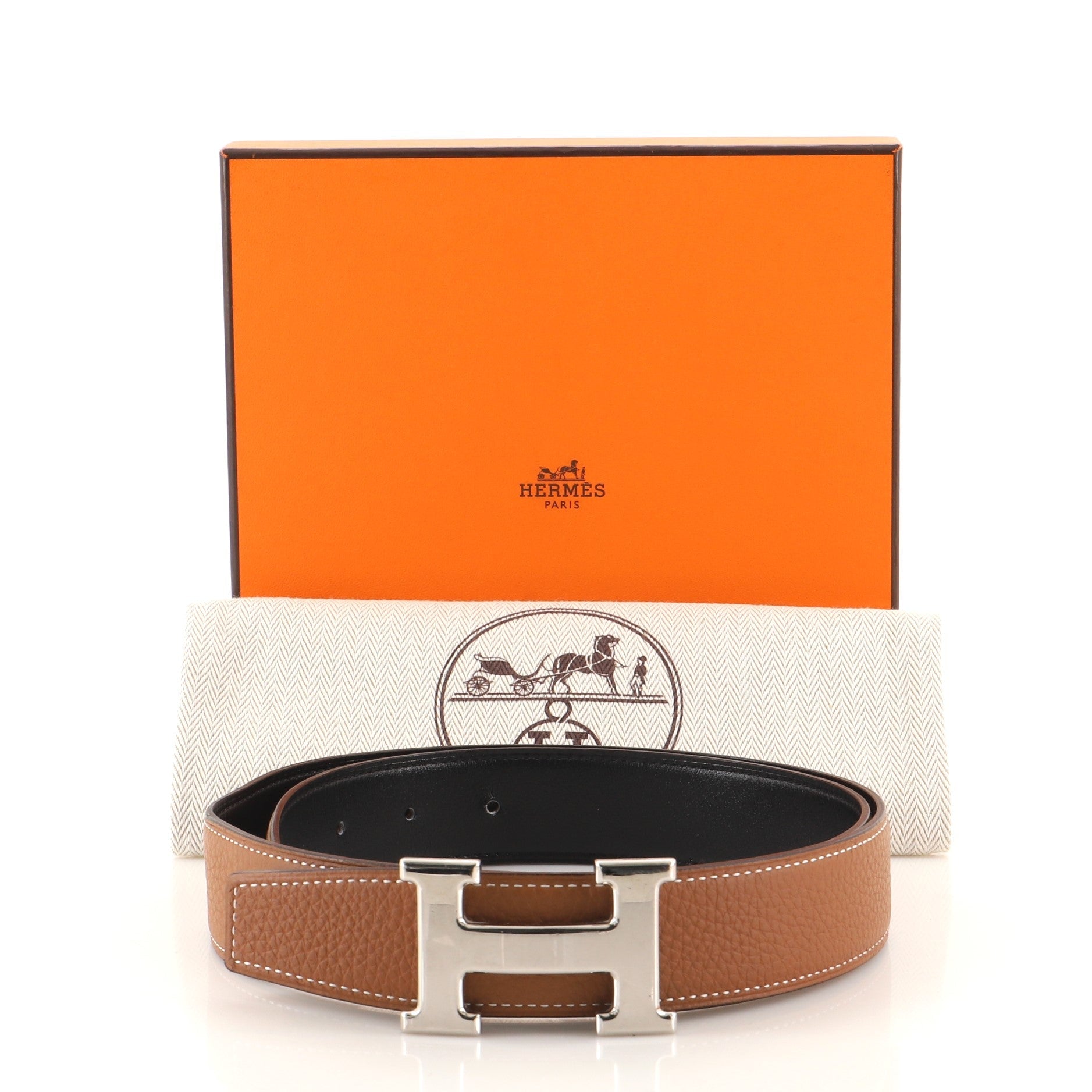 Constance Reversible Belt Leather Medium 80