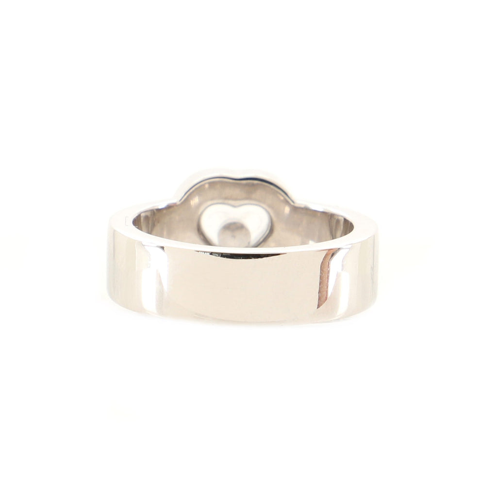 Happy Heart Ring 18K White Gold with Diamond