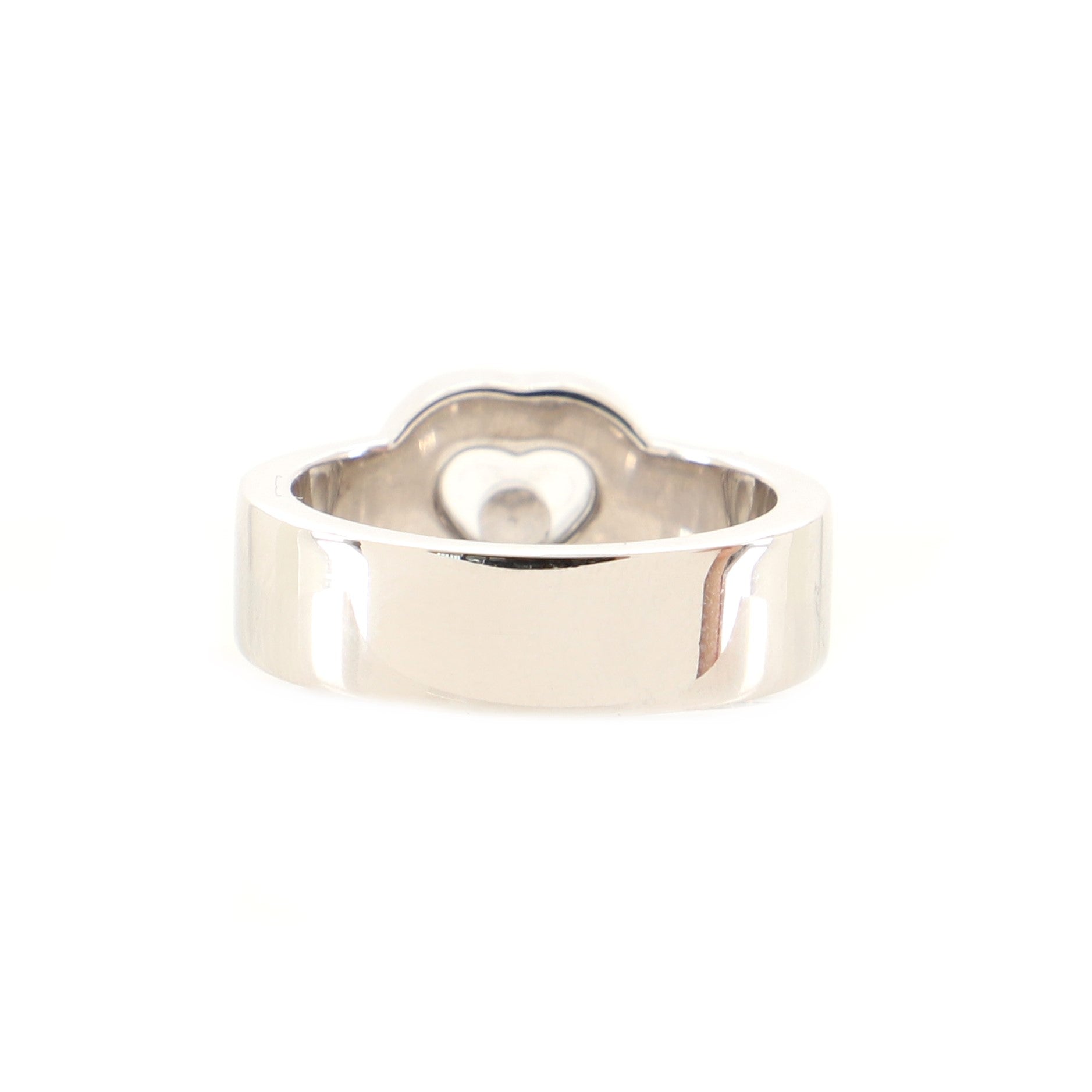 Happy Heart Ring 18K White Gold with Diamond