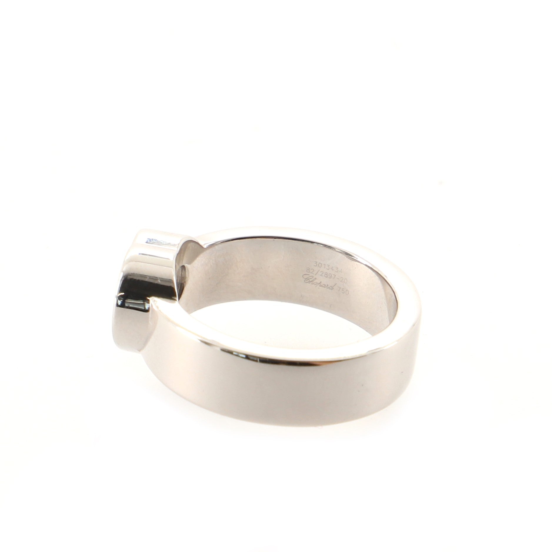 Happy Heart Ring 18K White Gold with Diamond