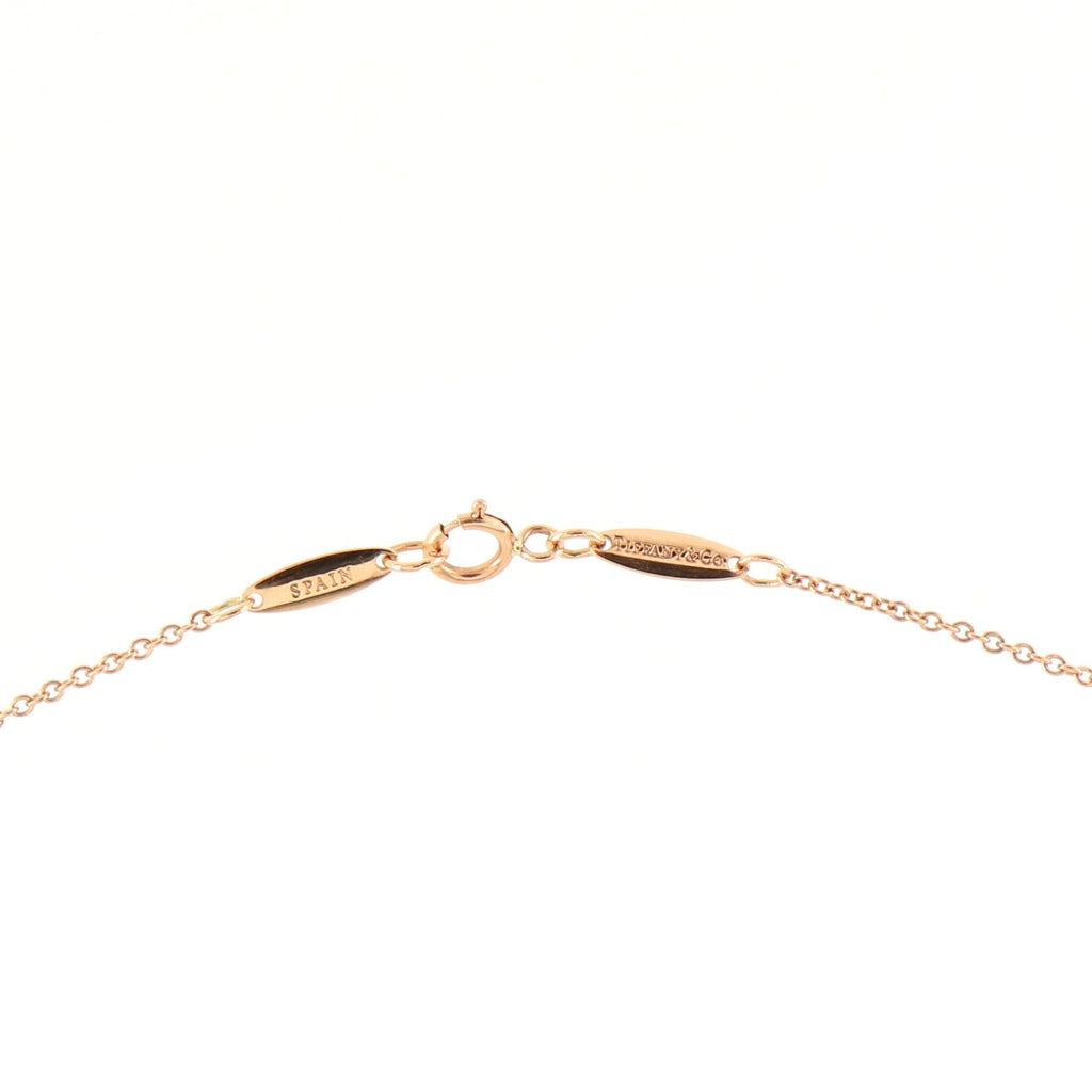 Elsa Peretti Diamonds By The Yard Pendant Necklace 18K Rose Gold and Diamond 0.17CT