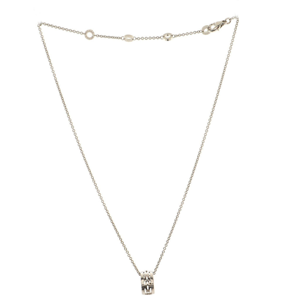 Parentesi Pendant Necklace 18K White Gold