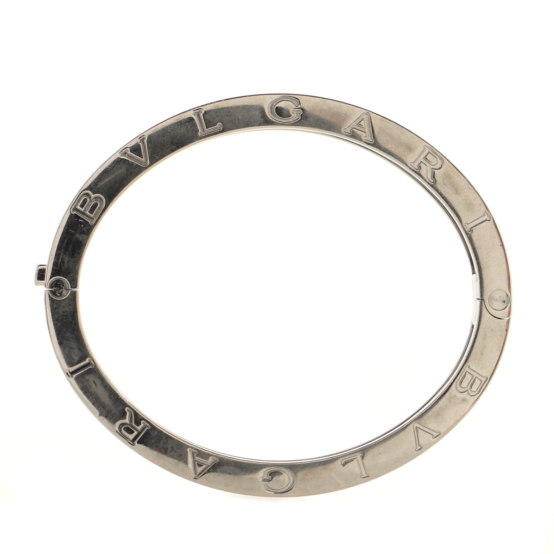 B.Zero1 Hinged Bangle Bracelet 18K Rose Gold and Stainless Steel 5.5mm