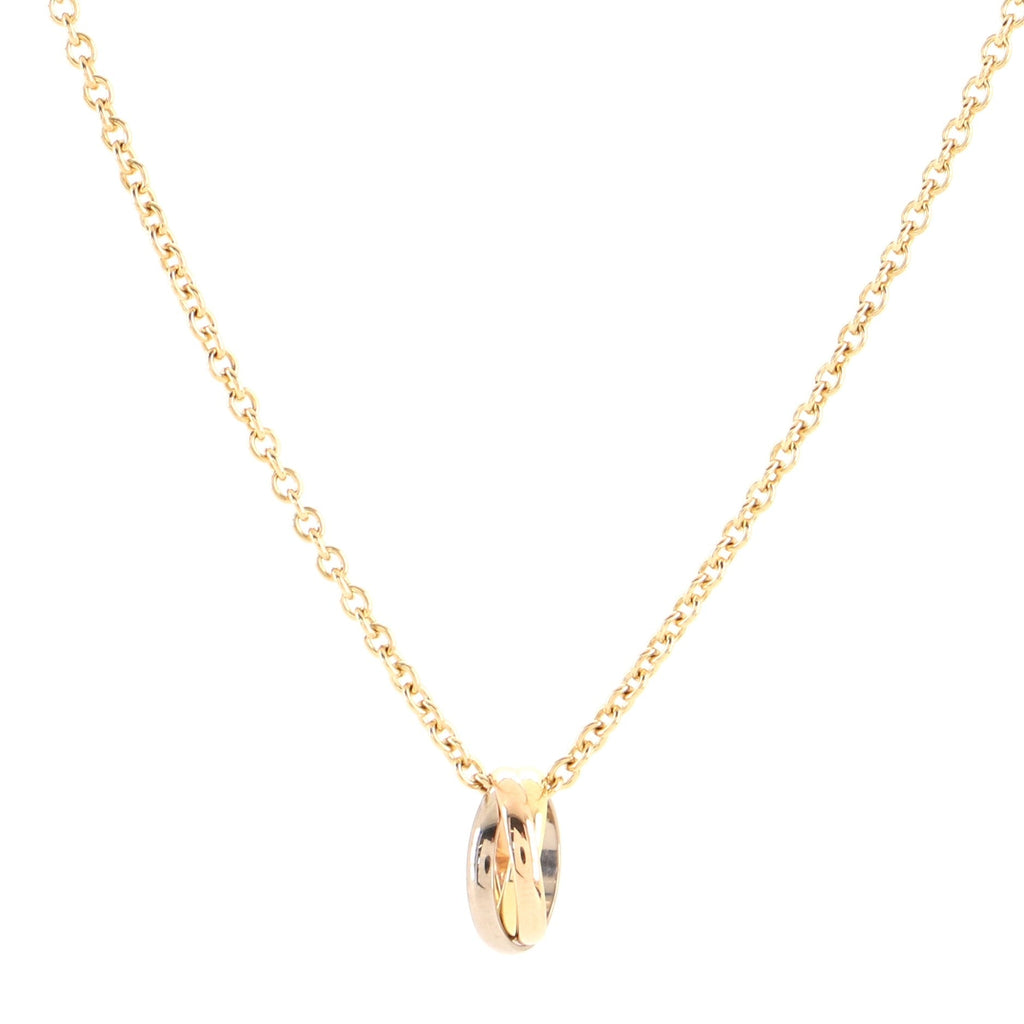 Trinity Pendant Necklace 18K Tricolor Gold