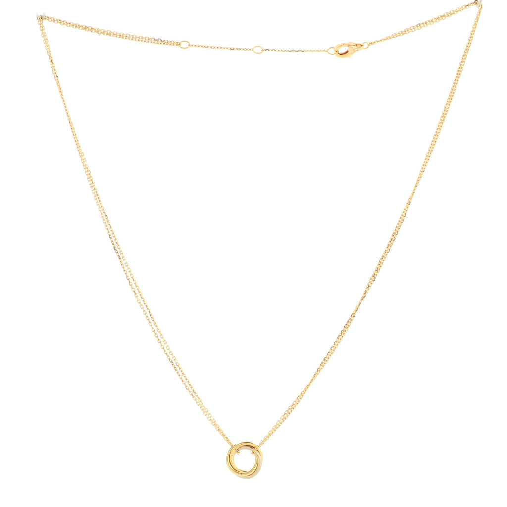 Baby Trinity Pendant Necklace 18K Tricolor Gold