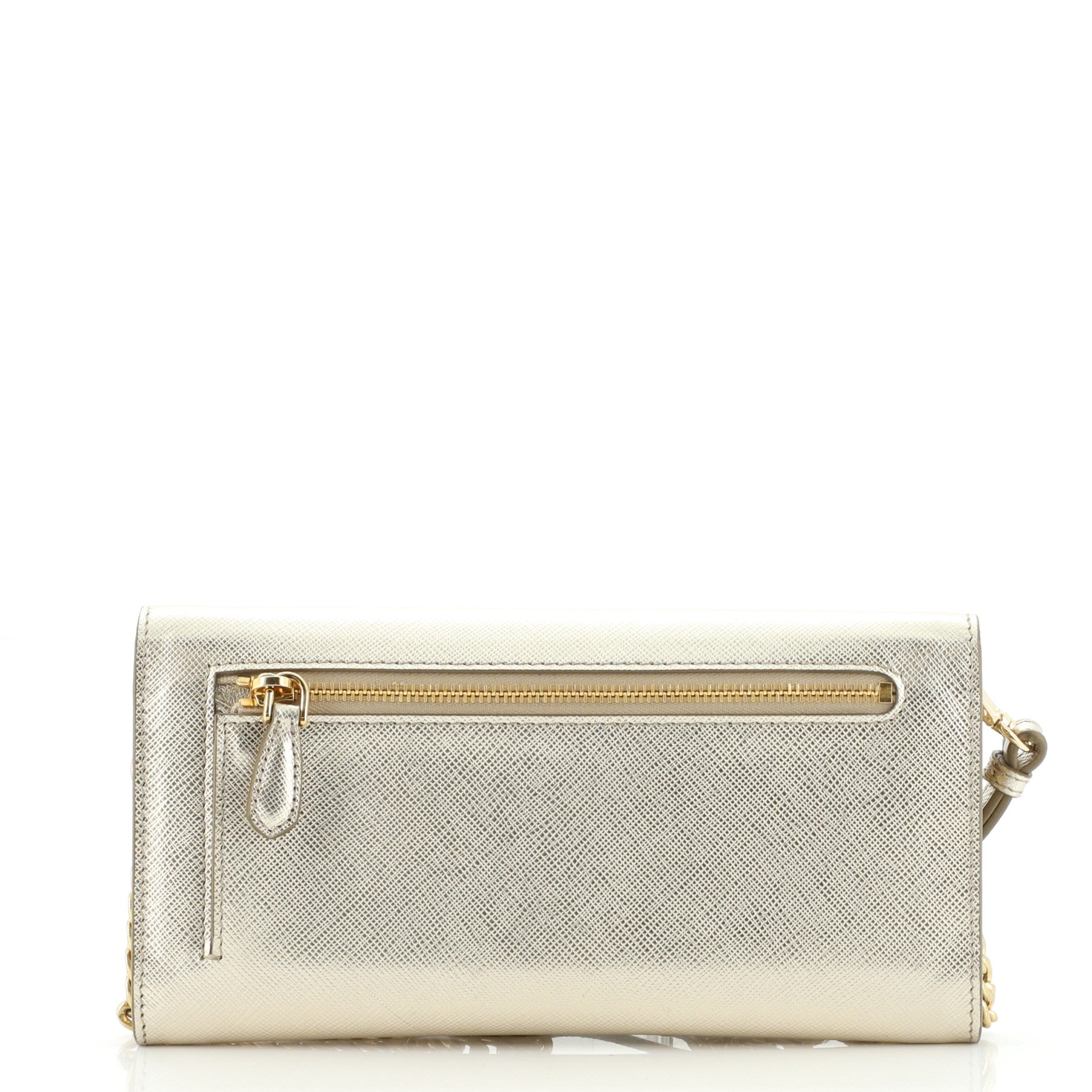 Envelope Chain Bag Saffiano Leather Mini