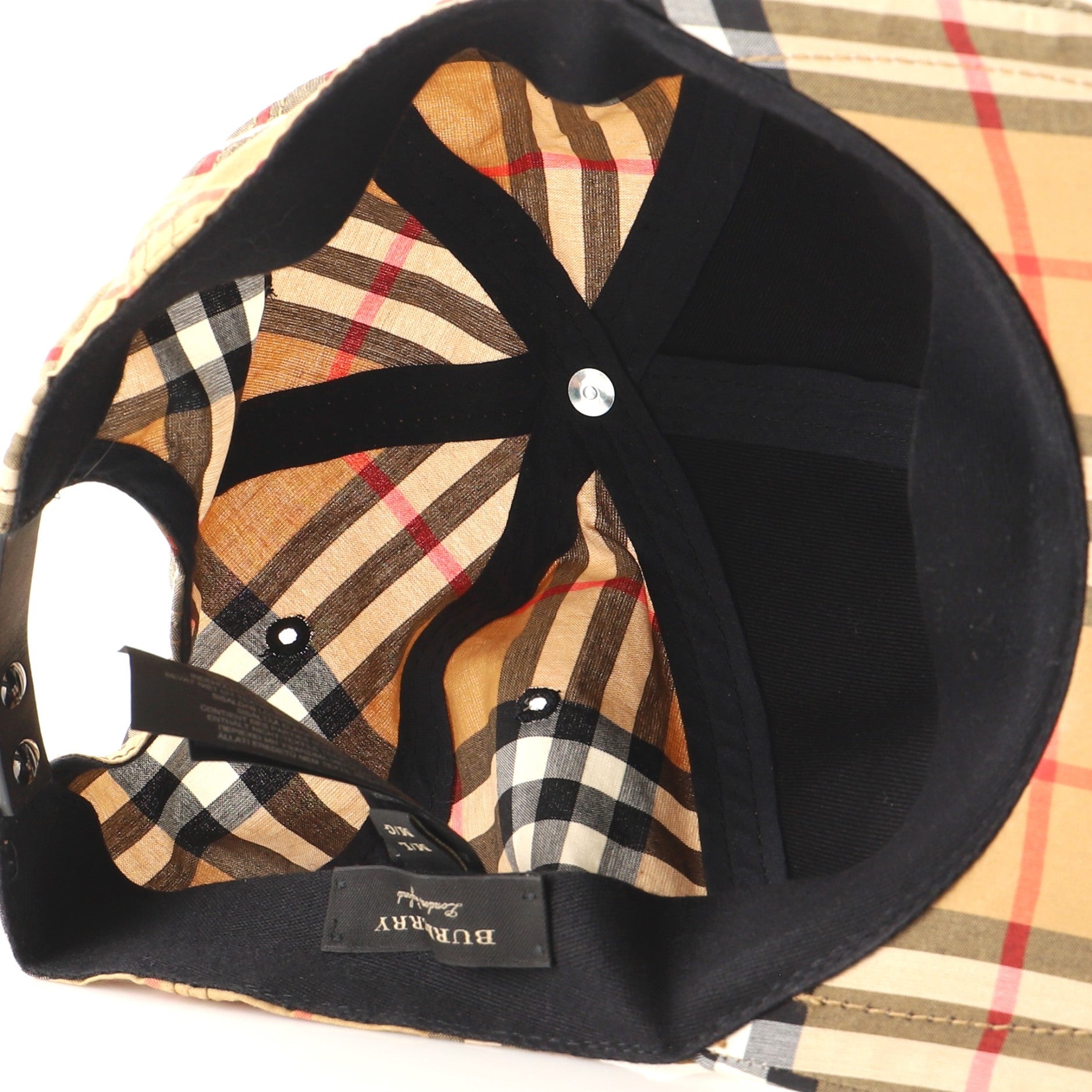Baseball Cap Vintage Check Canvas XXL