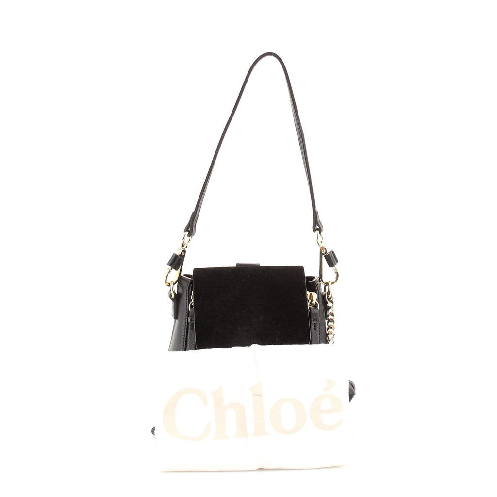 Faye Backpack Leather and Suede Mini