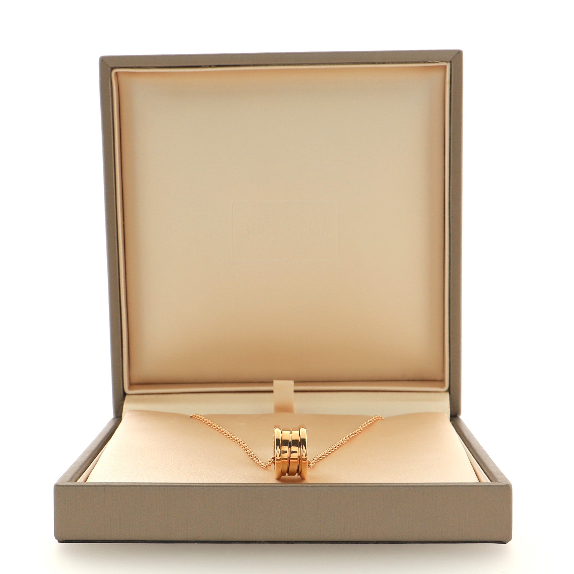 B.Zero1 Pendant Necklace 18K Rose Gold