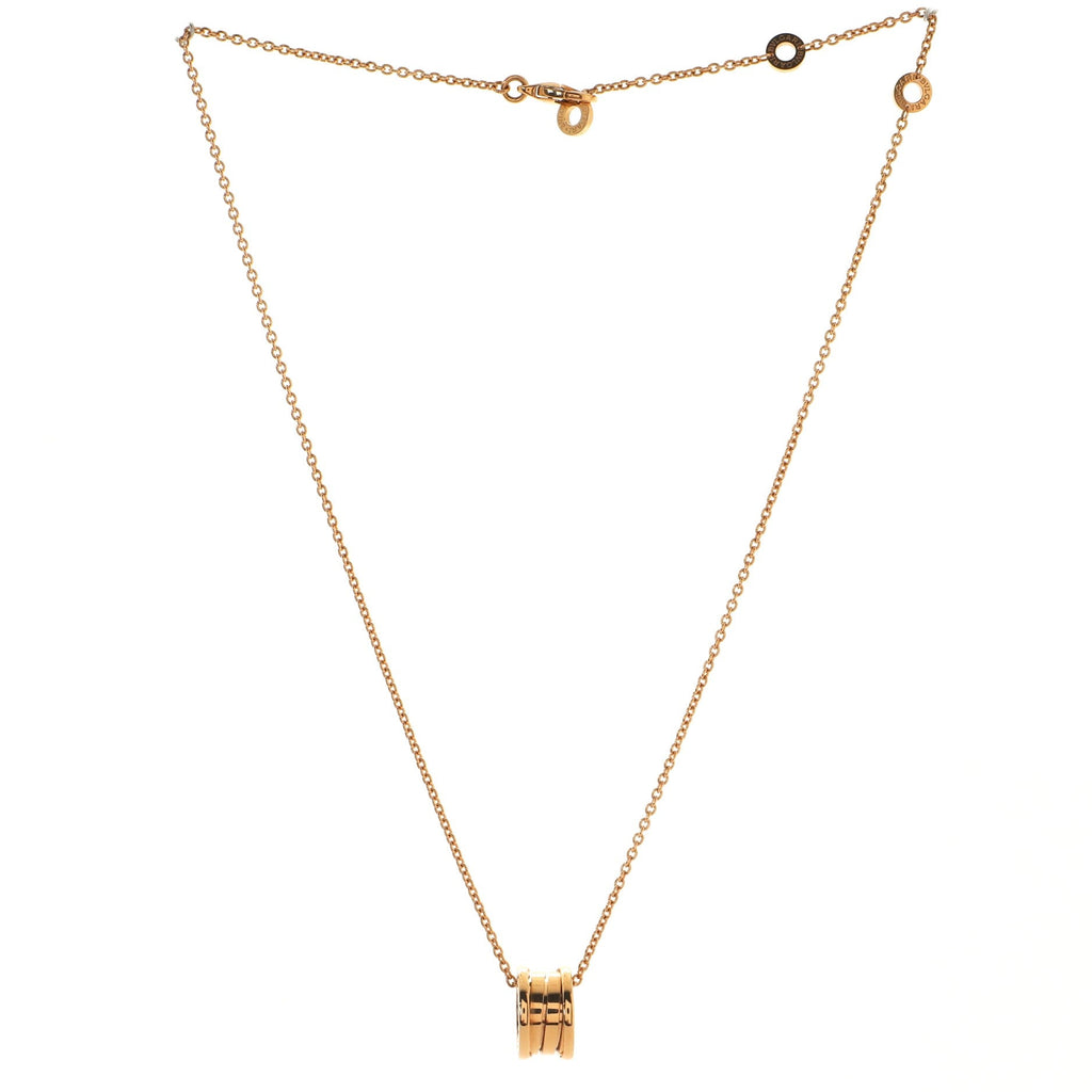 B.Zero1 Pendant Necklace 18K Rose Gold