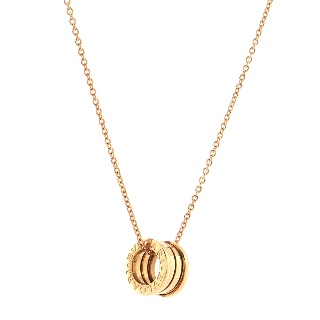 B.Zero1 Pendant Necklace 18K Rose Gold