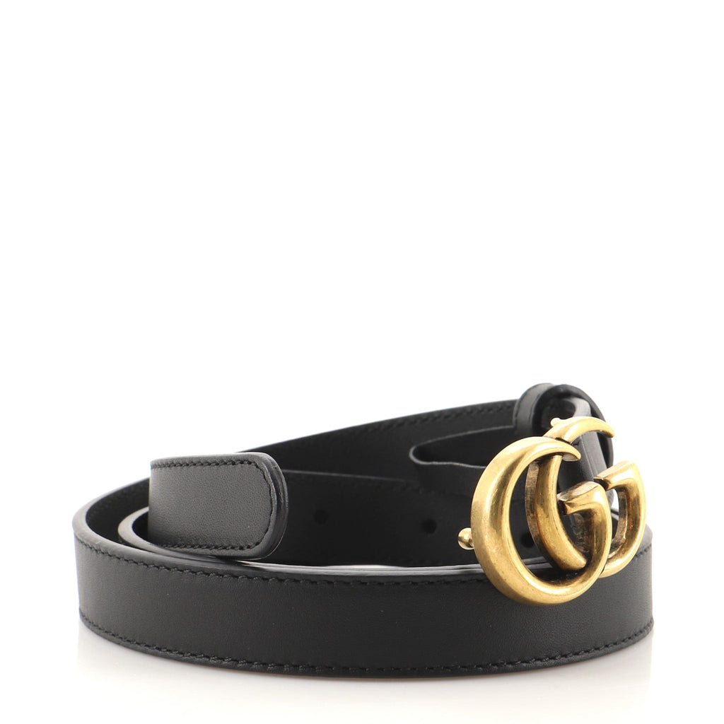 GG Marmont Belt Leather Thin 80