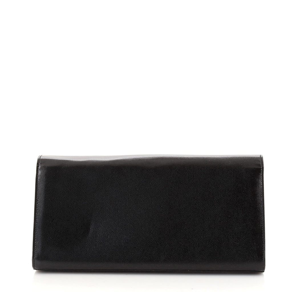 Classic Monogram Clutch Grainy Patent Long