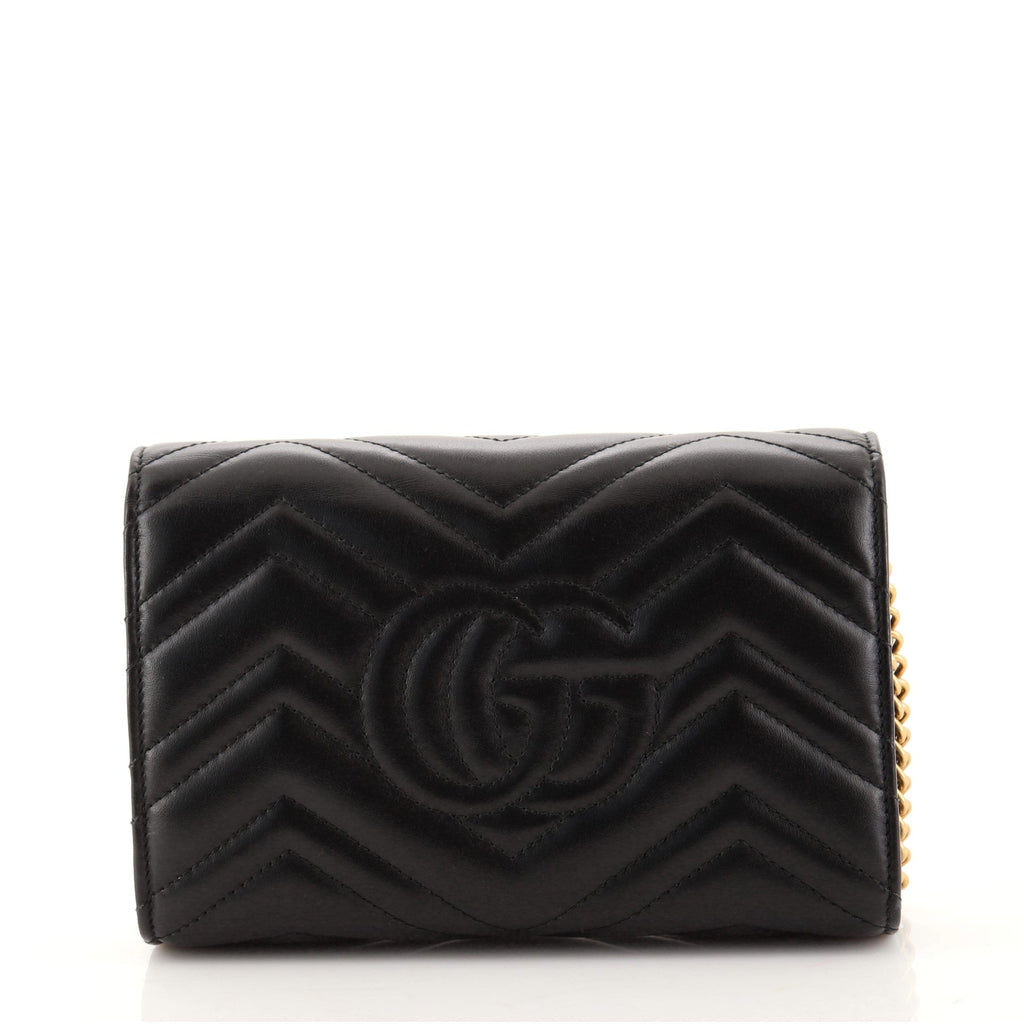 GG Marmont Chain Wallet Matelasse Leather Mini
