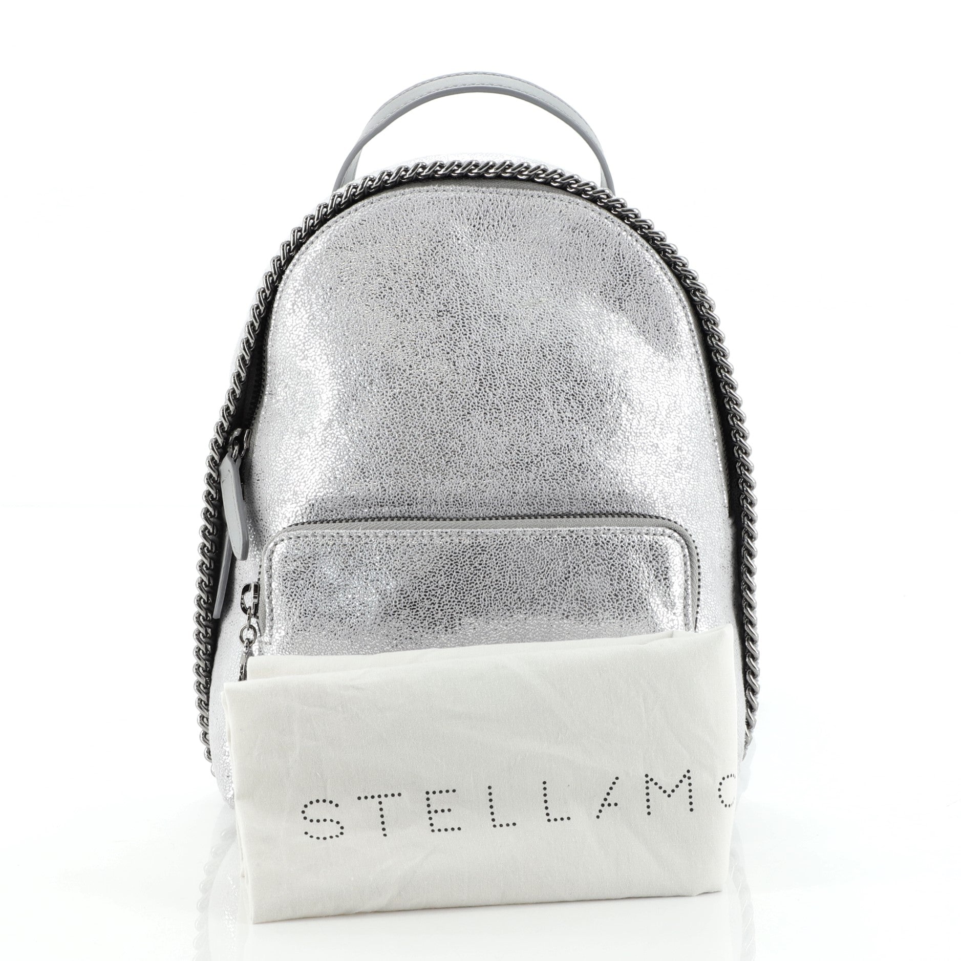 Falabella Front Zip Backpack Shaggy Deer Mini