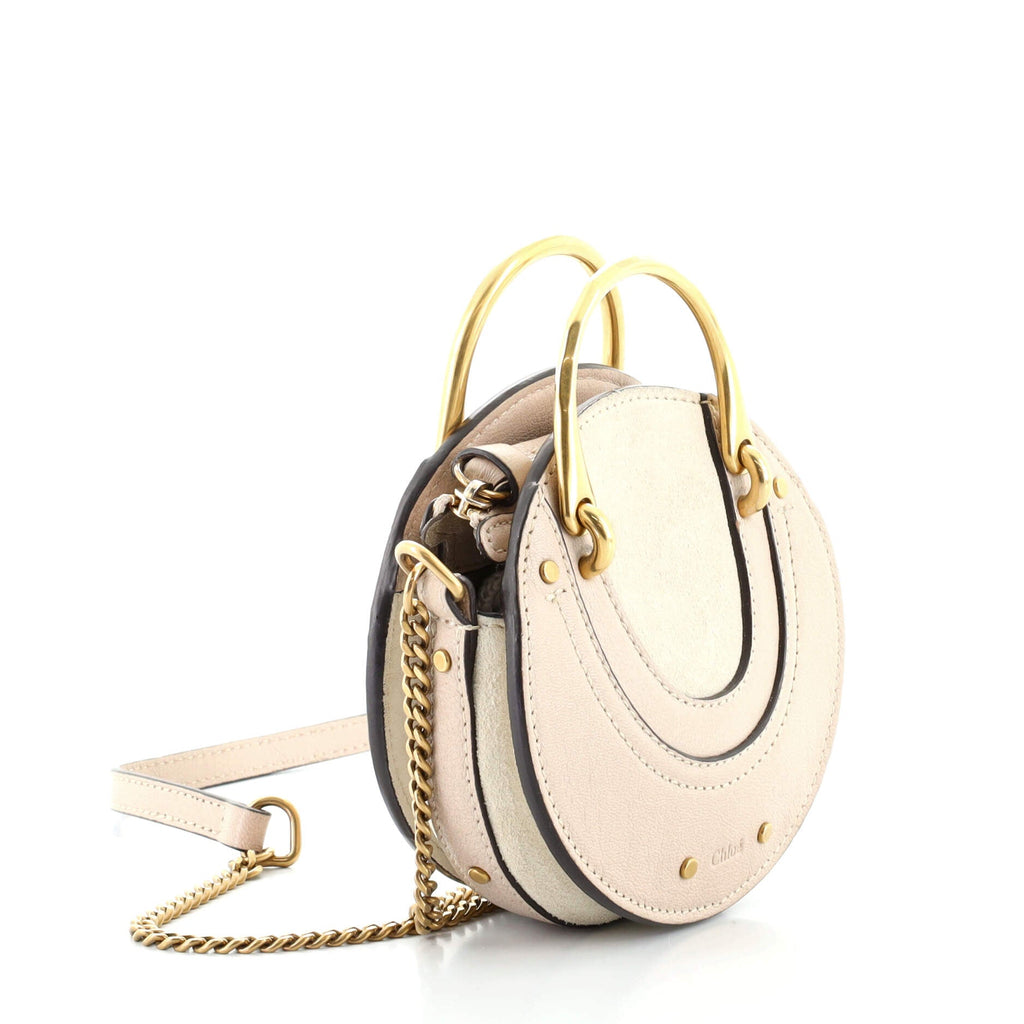 Pixie Crossbody Bag Leather with Suede Mini