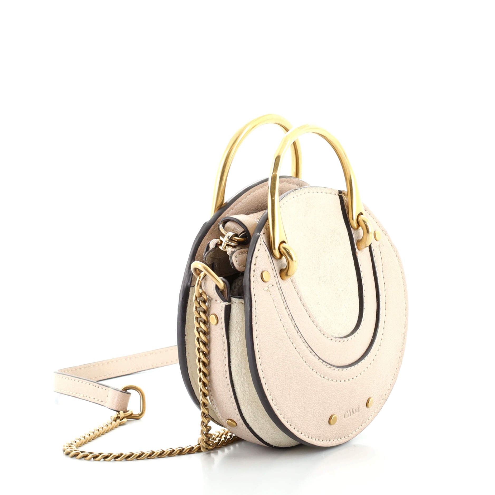 Pixie Crossbody Bag Leather with Suede Mini