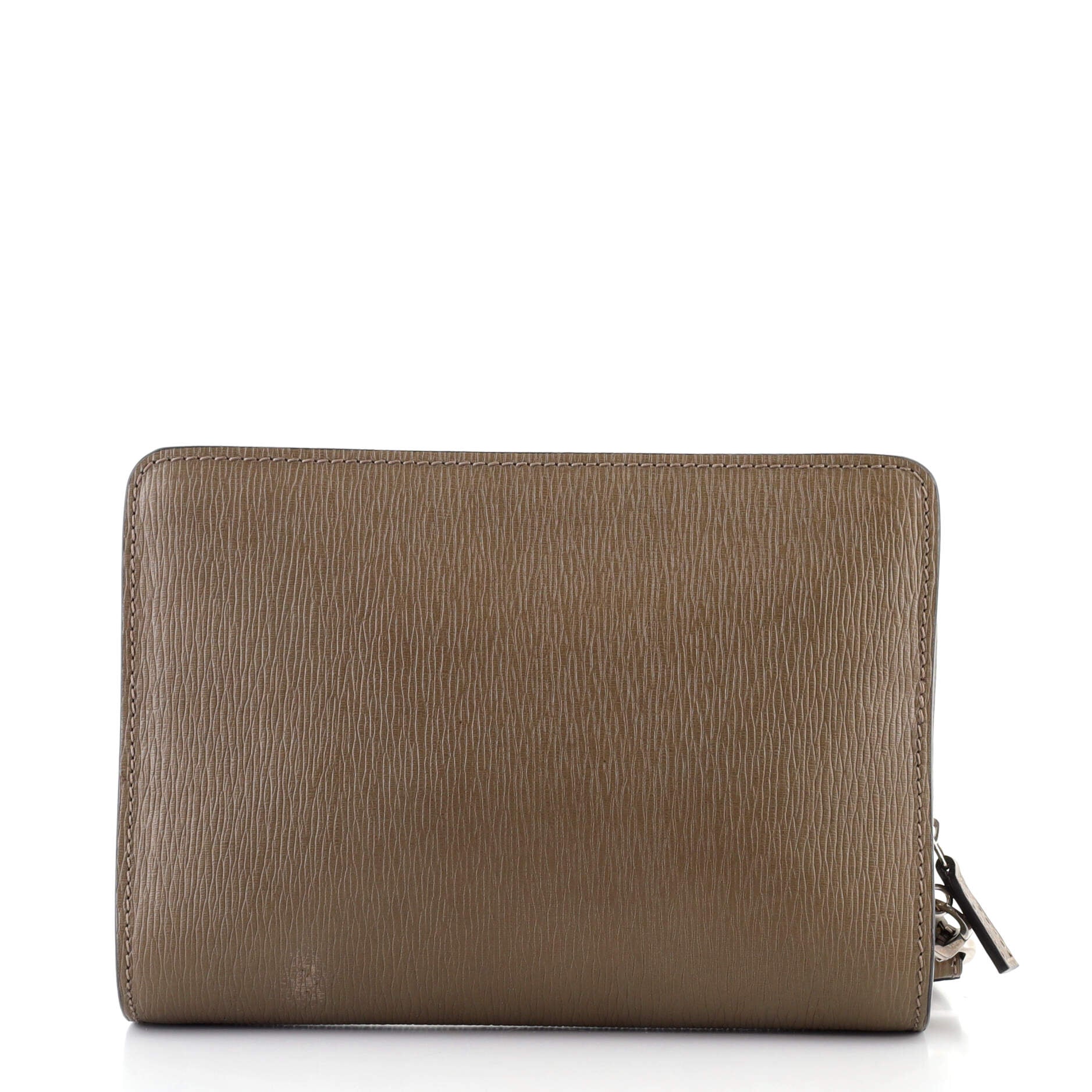 Revival Front Pocket Wristlet Clutch Leather
