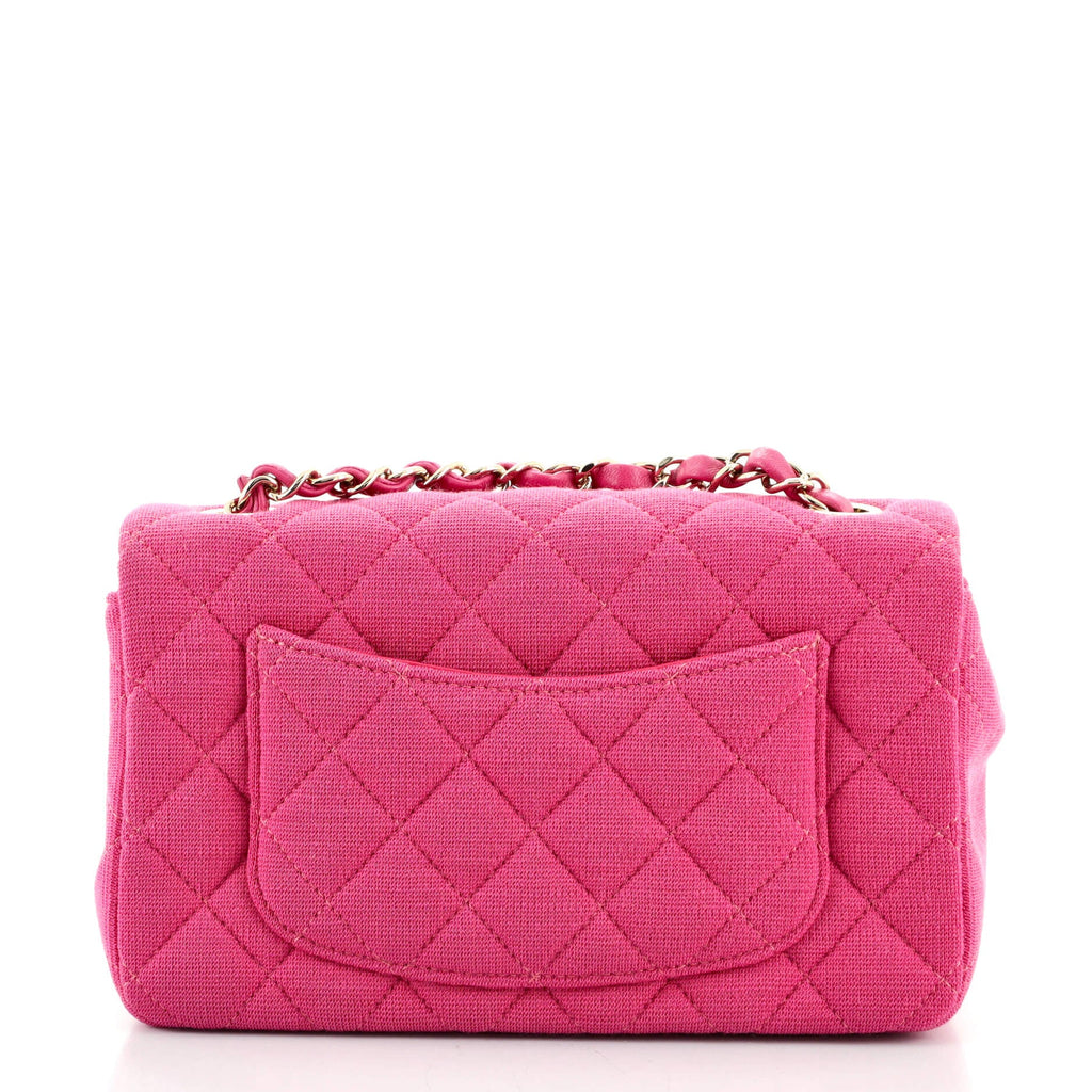Classic Single Flap Bag Quilted Jersey Mini