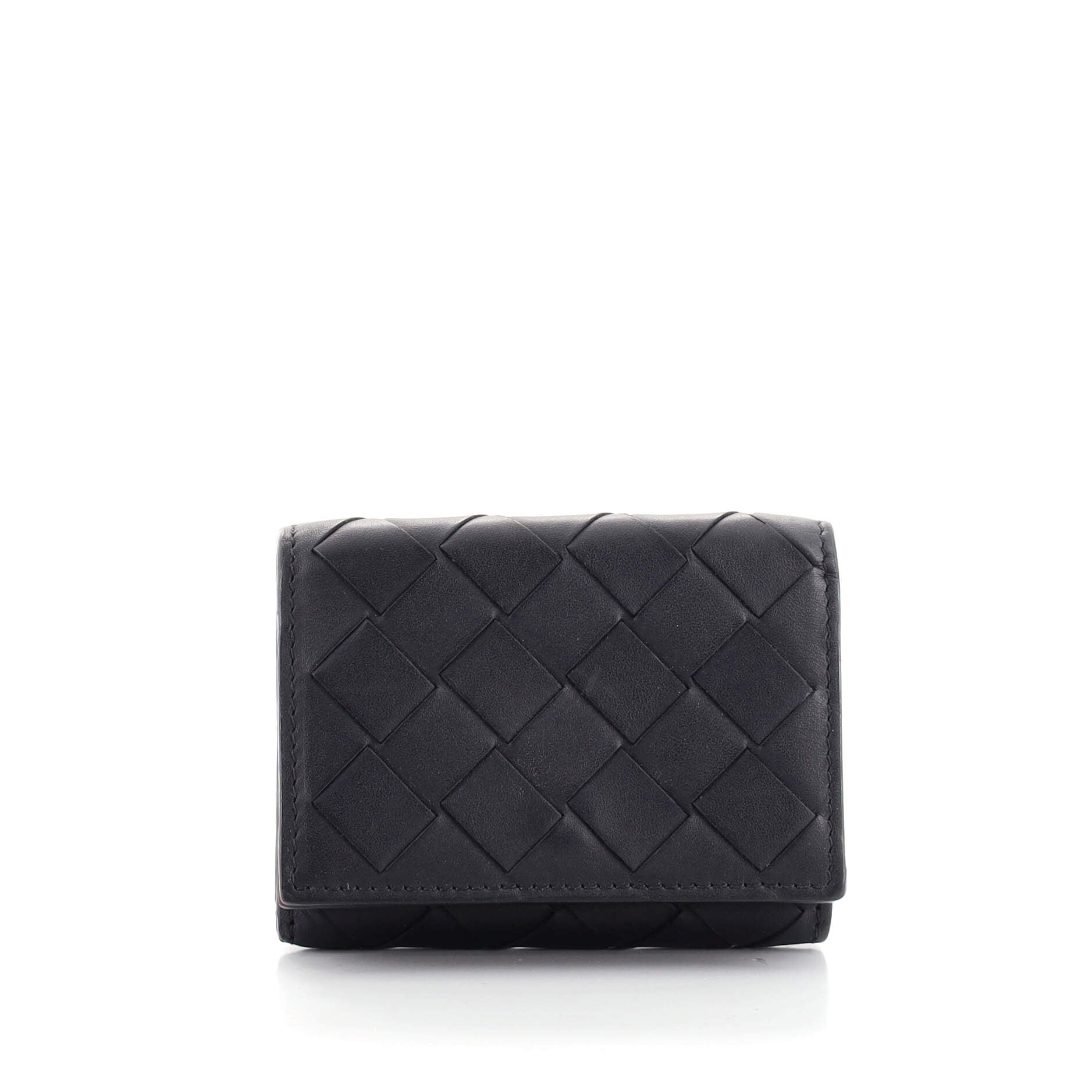 Trifold Wallet Intrecciato Nappa Mini