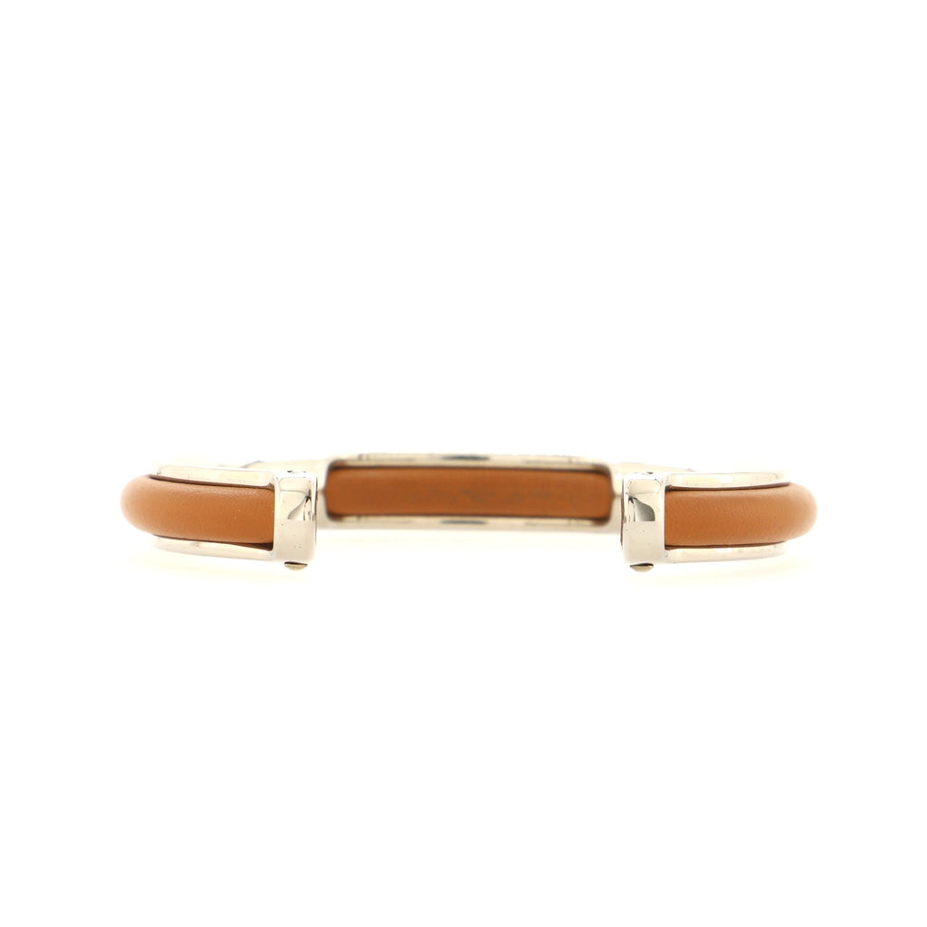 Paris Tokyo Cuff Bracelet Metal and Leather