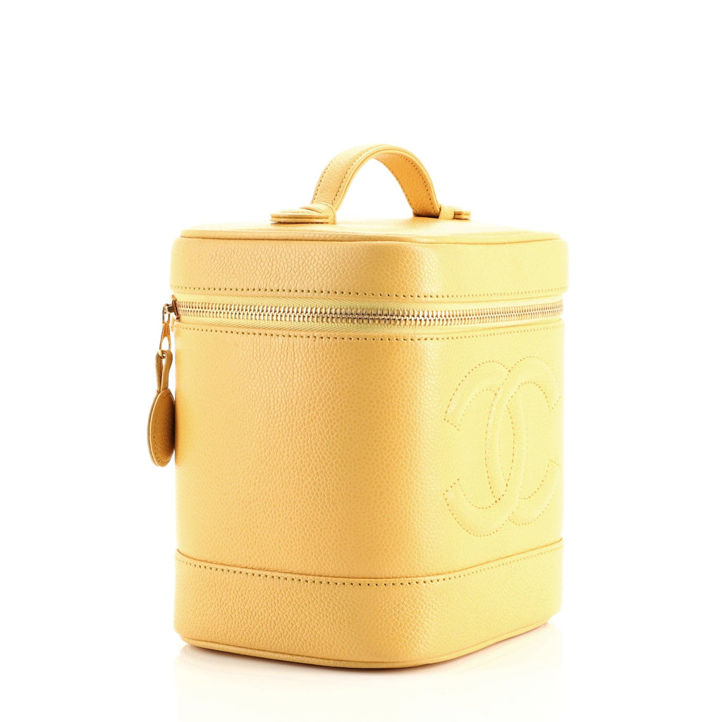 Vintage Timeless Cosmetic Case Caviar Tall