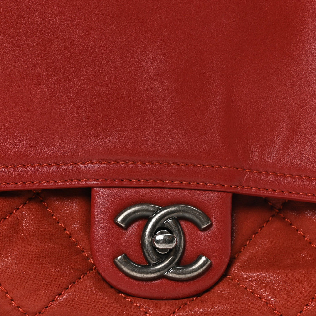 Iridescent Calfskin Medium In the Mix Flap