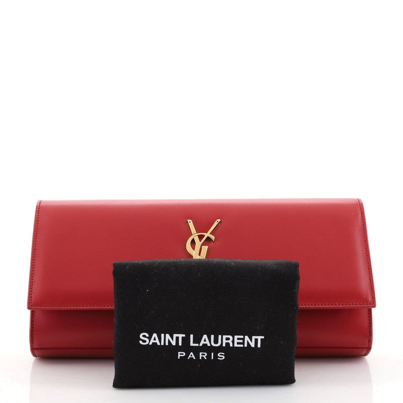 Classic Monogram Clutch Leather Long