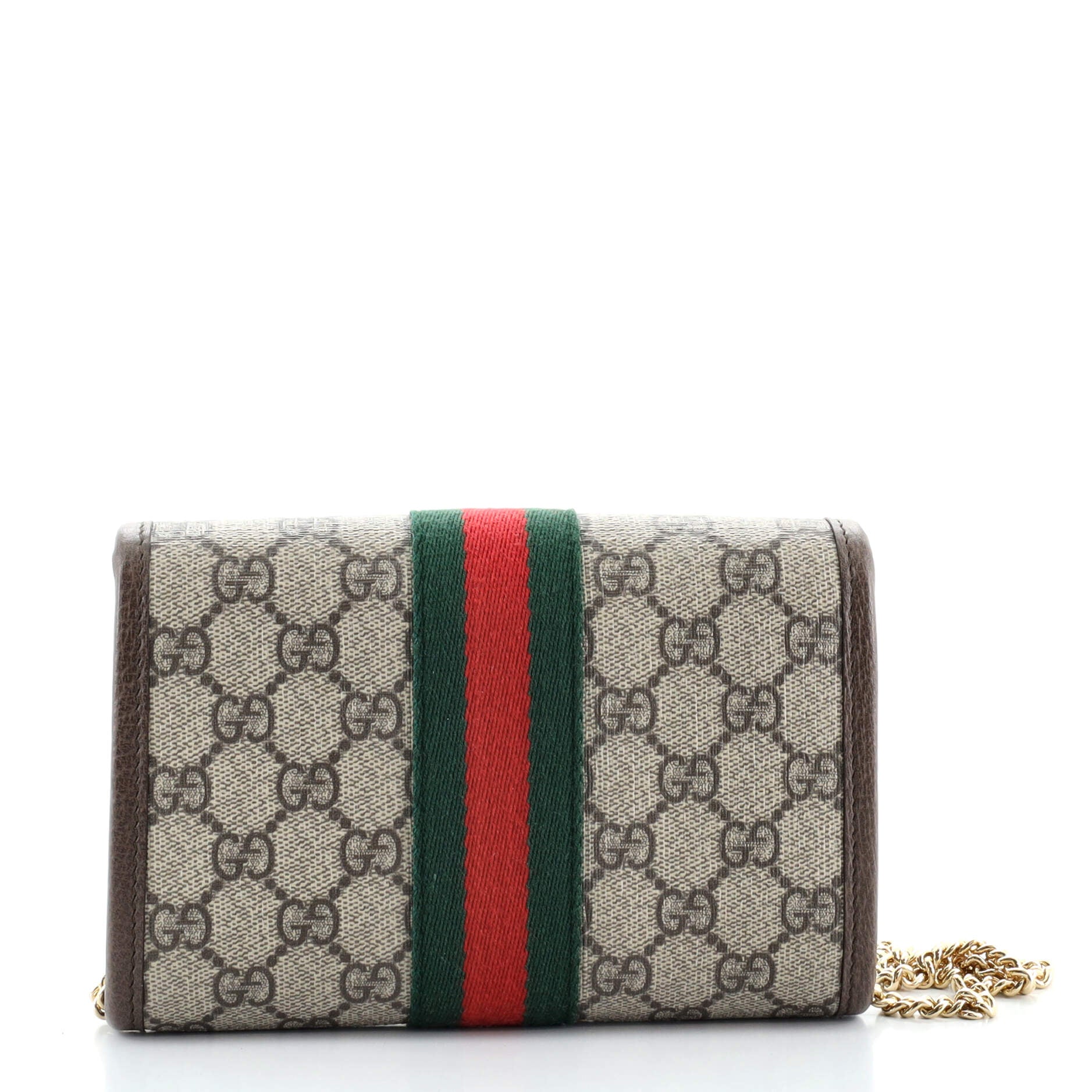Rajah Web Chain Shoulder Bag GG Coated Canvas Mini