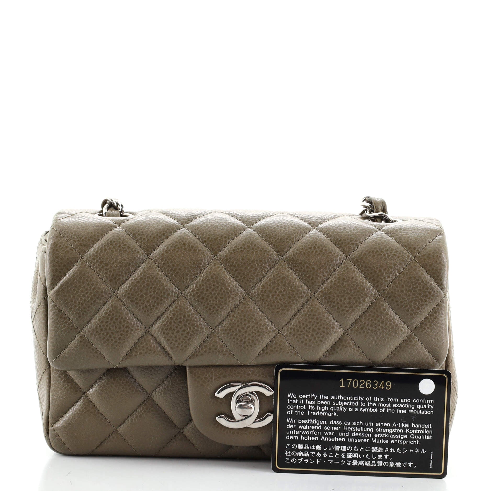 Classic Single Flap Bag Quilted Caviar Mini