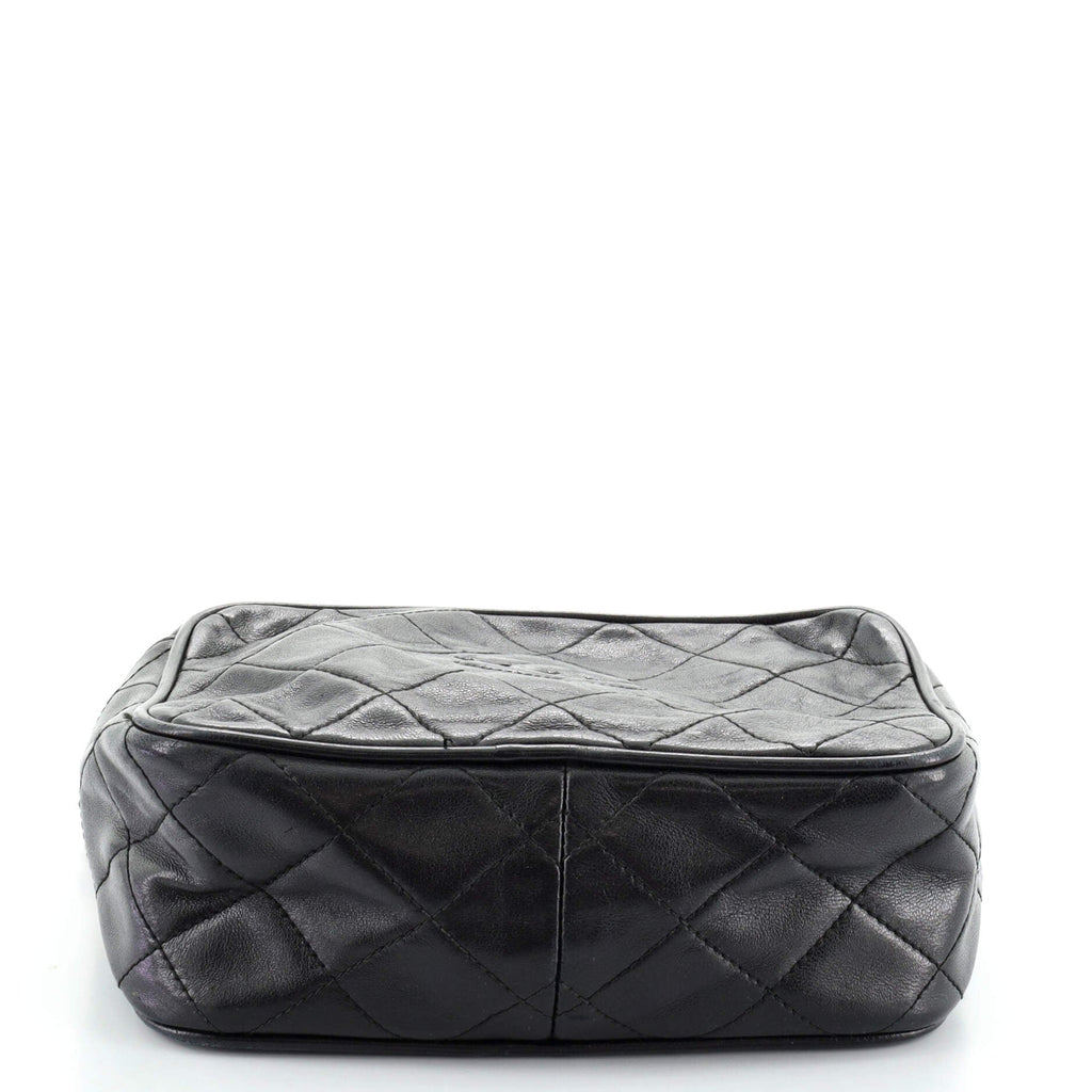 Vintage Diamond CC Camera Bag Quilted Leather Mini
