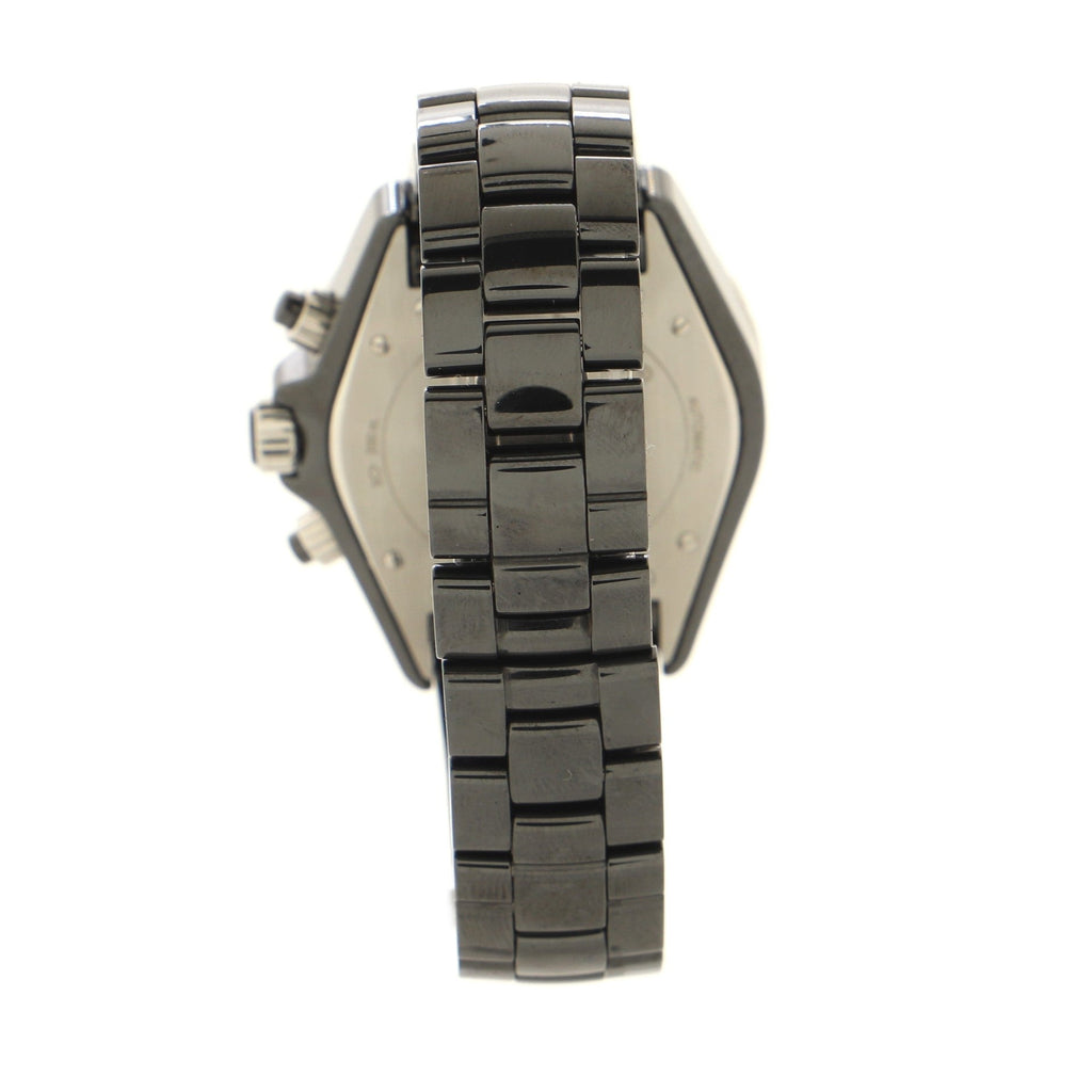 J12 Chronograph Automatic Watch Ceramic and Stainless Steel with Diamond Bezel 41