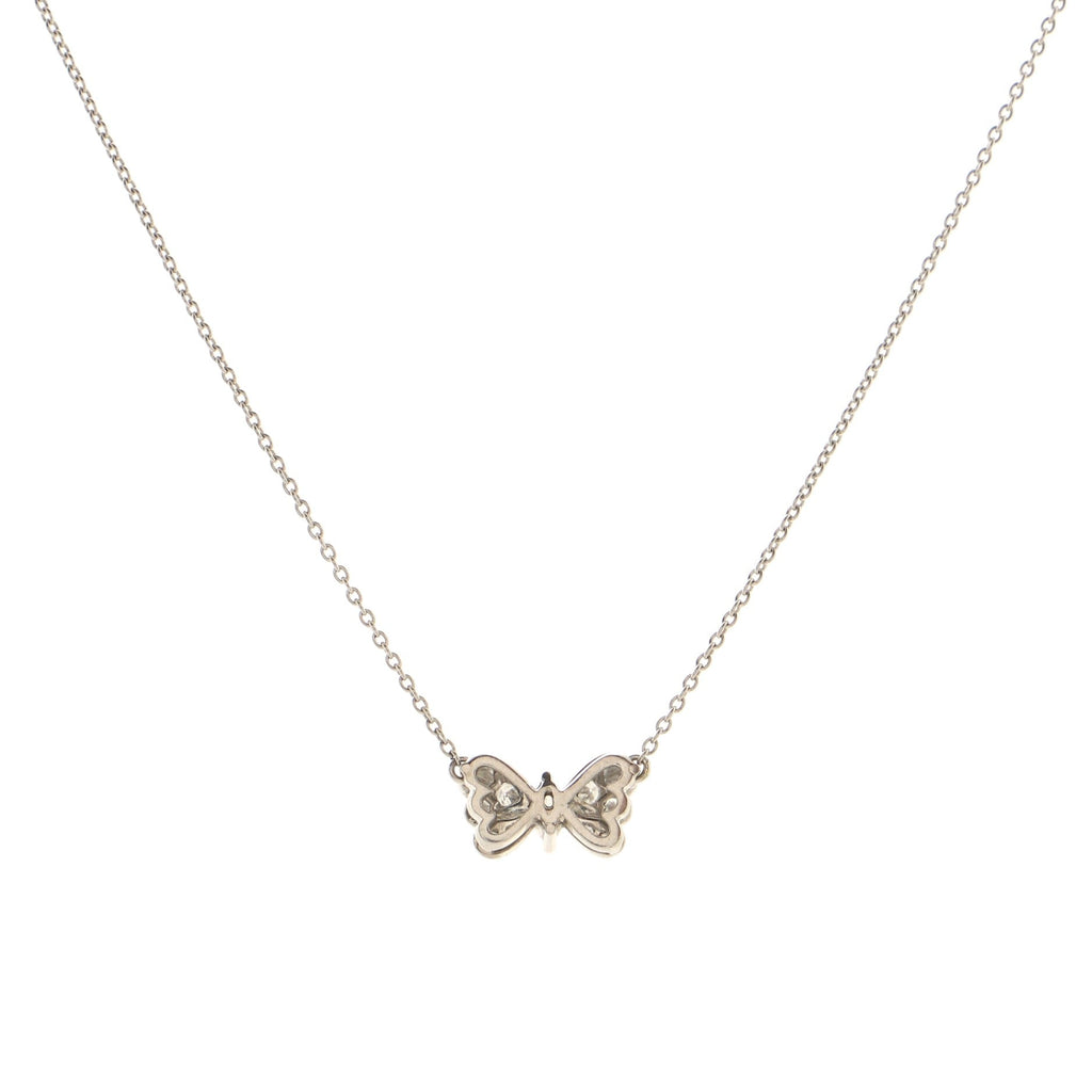 Butterfly Pendant Necklace Platinum and Diamonds
