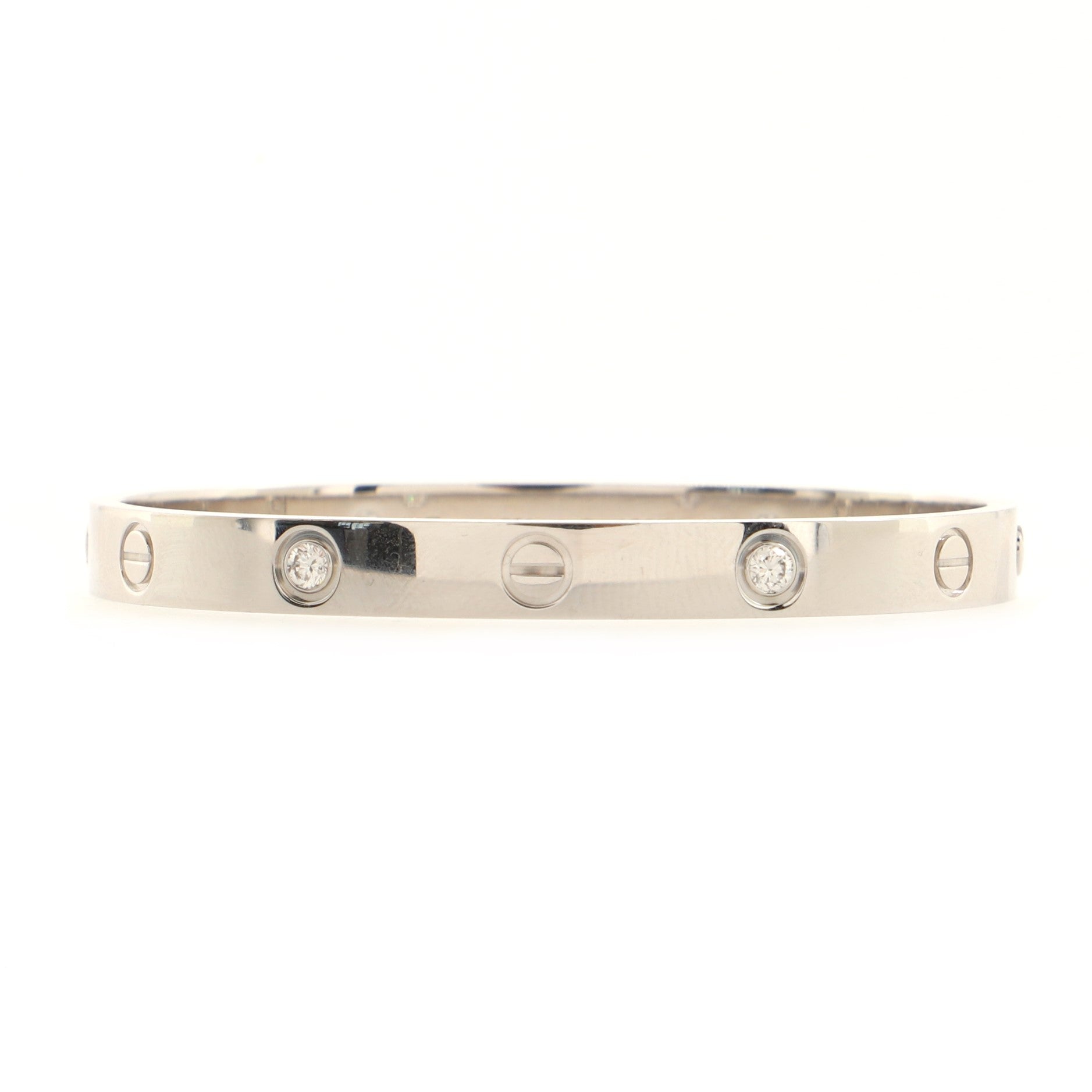 Love 4 Diamond Bracelet 18K White Gold and Diamonds