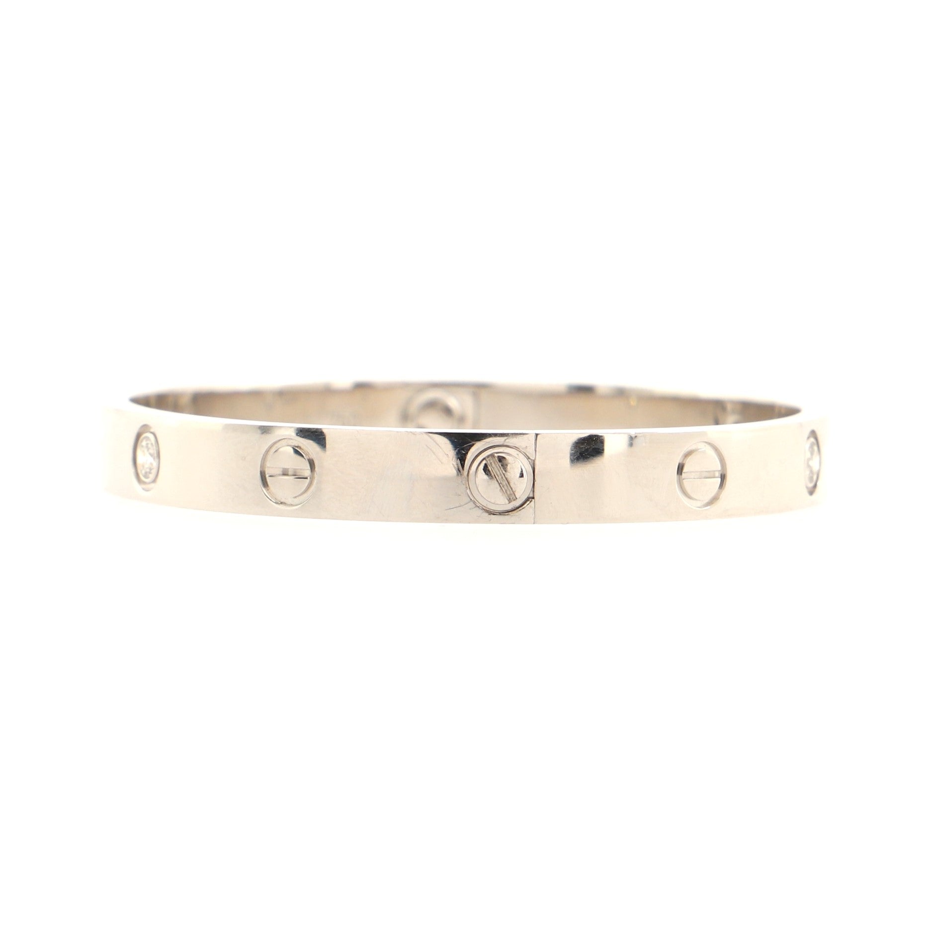 Love 4 Diamond Bracelet 18K White Gold and Diamonds
