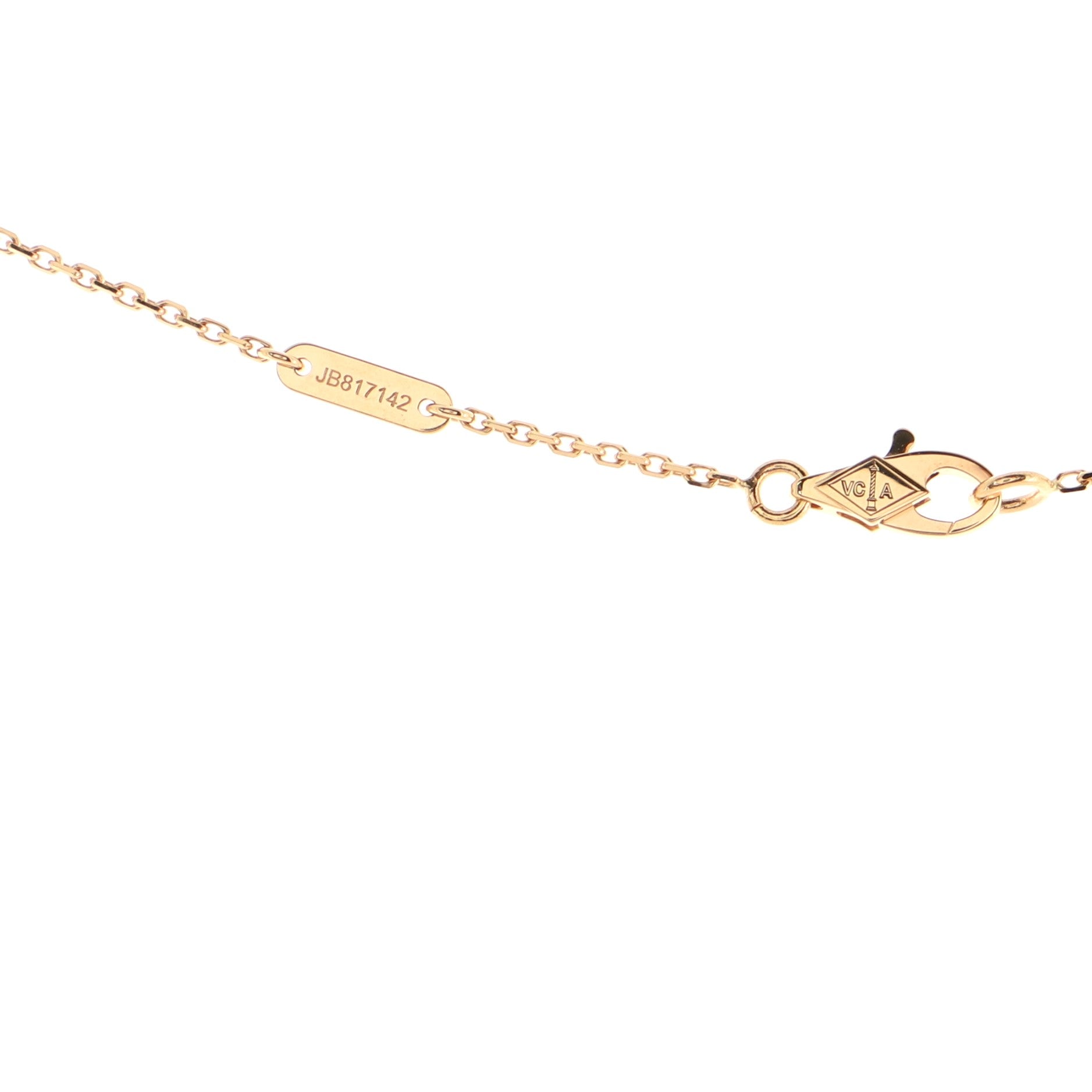 Sweet Alhambra Pendant Necklace 18K Rose Gold